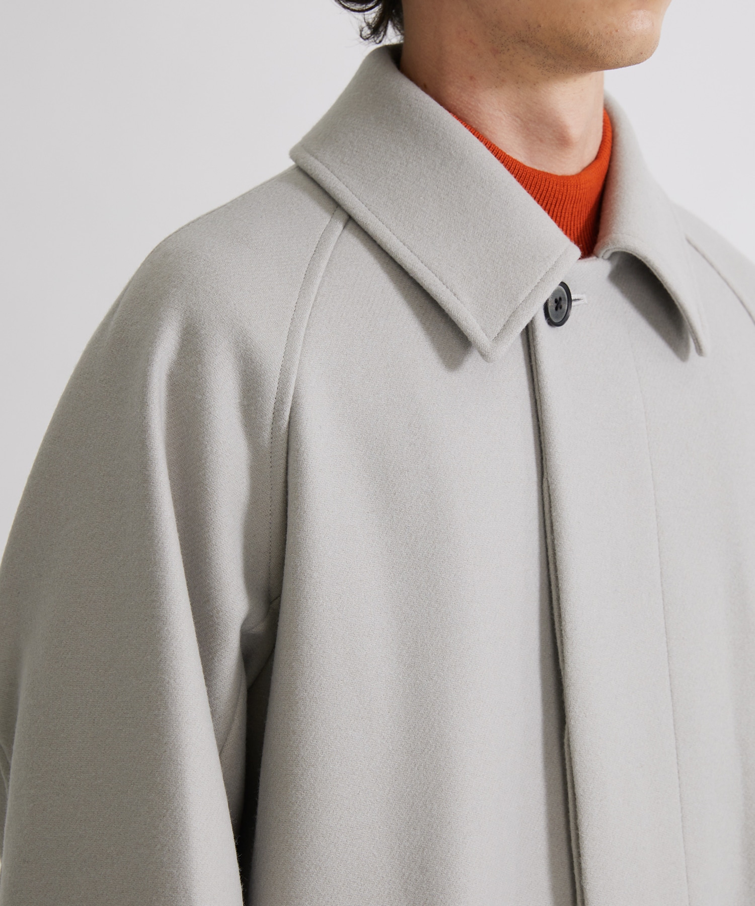 超撥水スーパー140S ステンカラーコート(1 LIGHT GREY): : メンズ