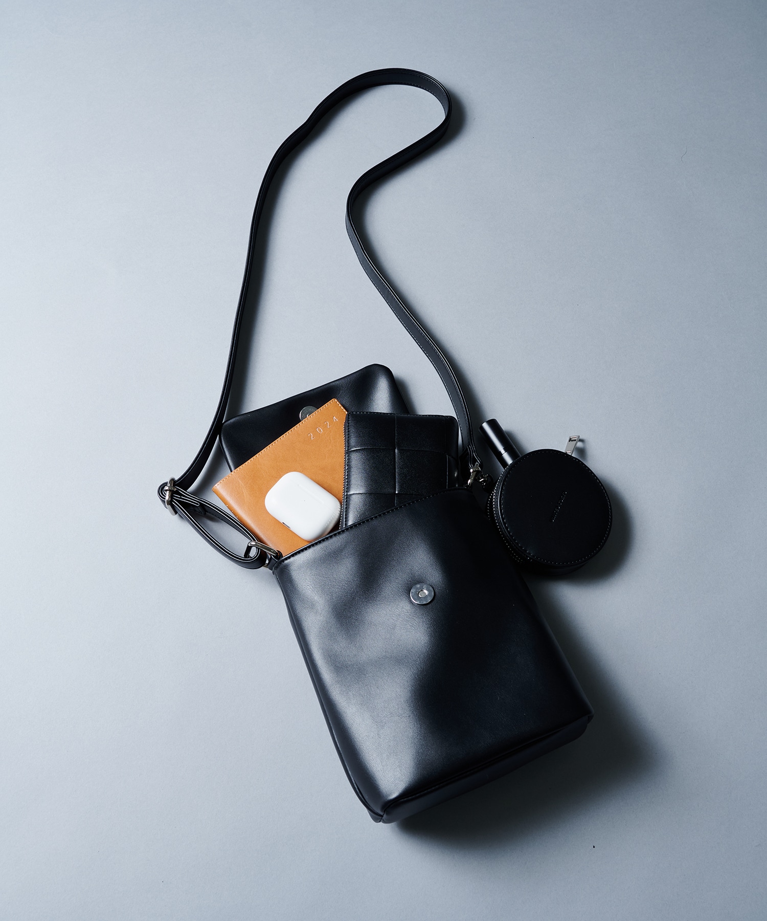 LEATHER SHOULDER MINI BAG