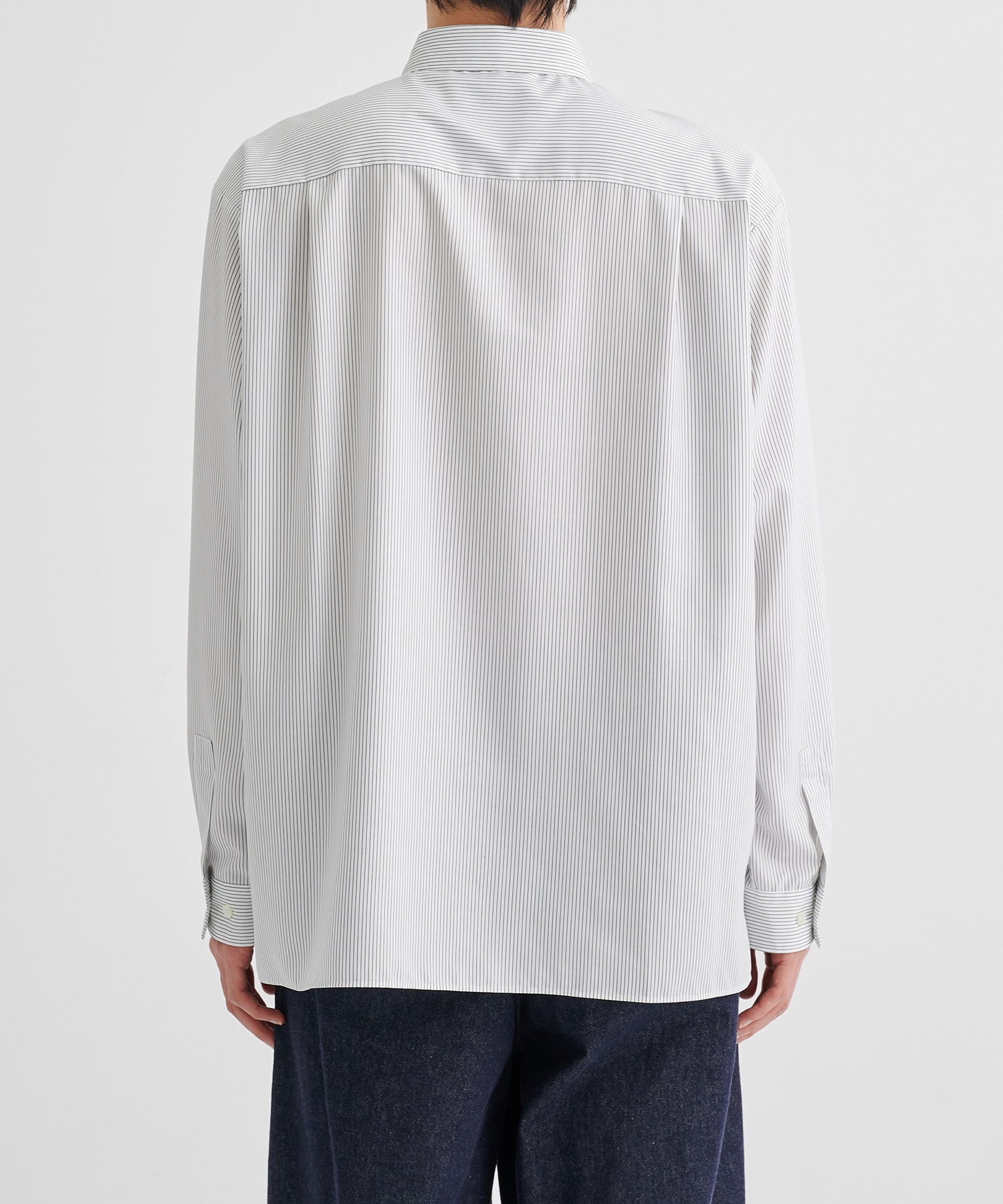 【WEB限定 先行予約】DRY RAYON ストライプリラックスシャツ