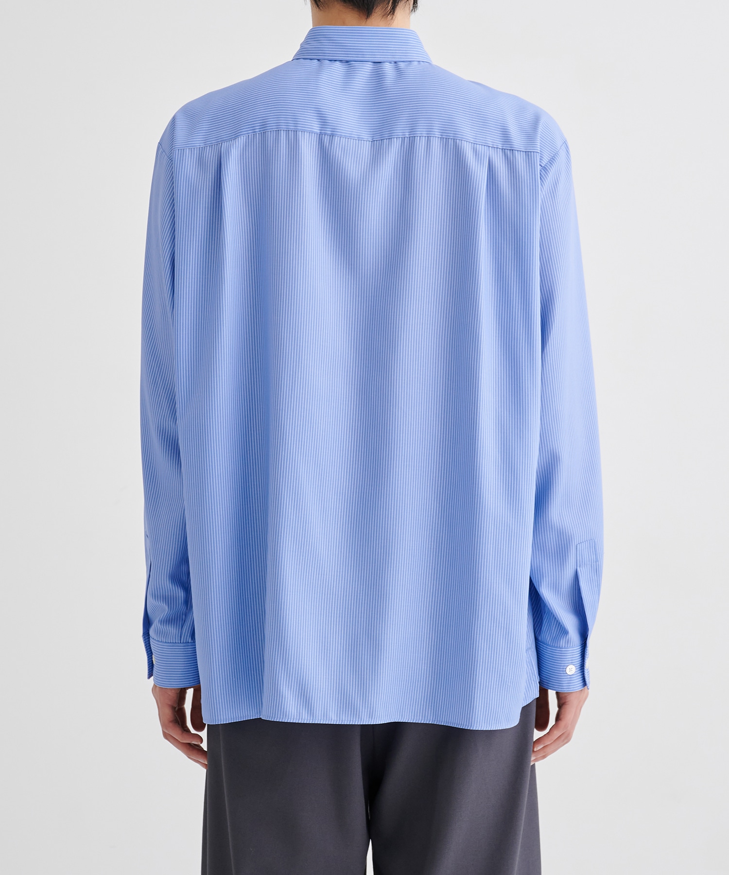 【WEB限定 先行予約】DRY RAYON ストライプリラックスシャツ