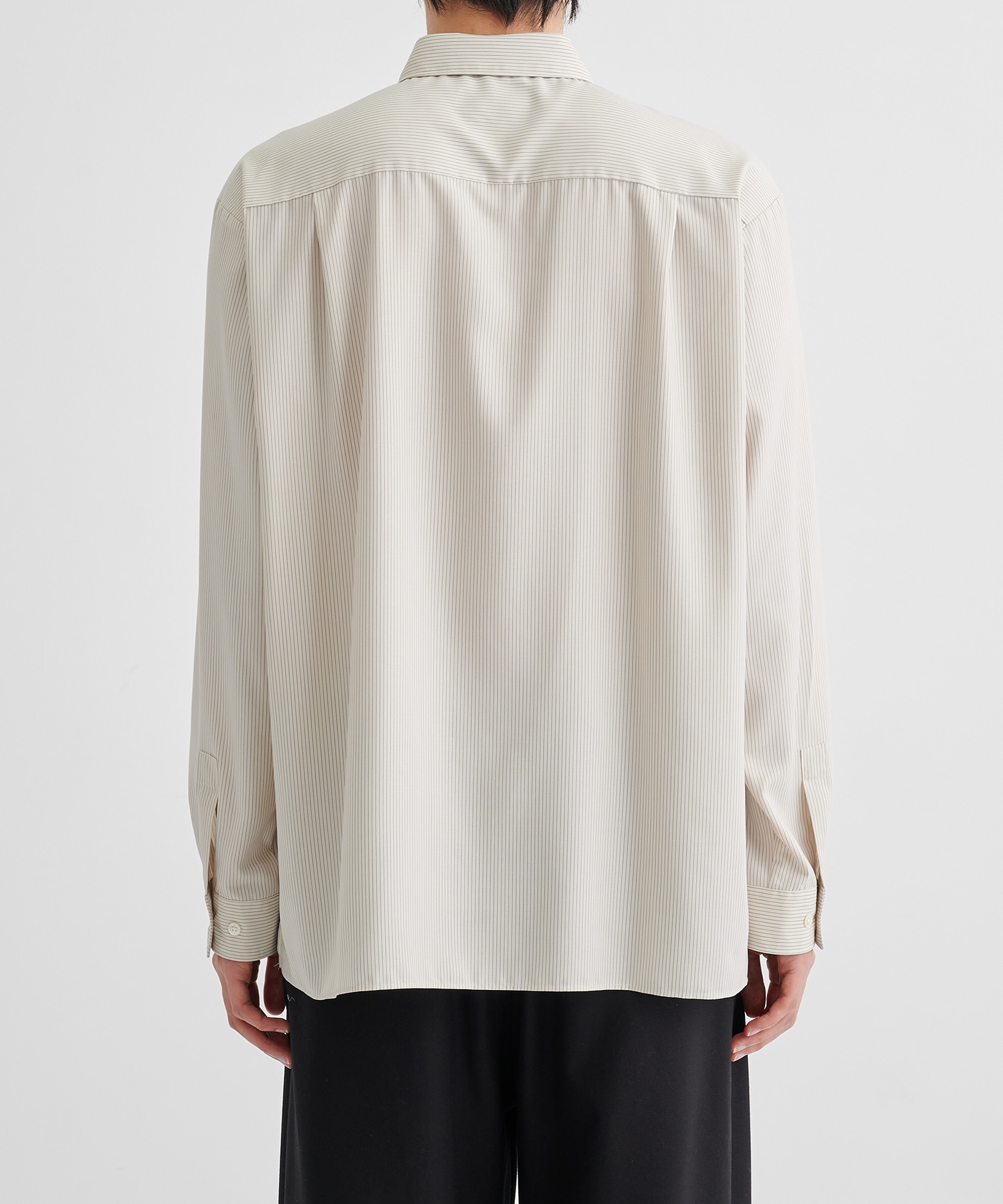 【WEB限定 先行予約】DRY RAYON ストライプリラックスシャツ