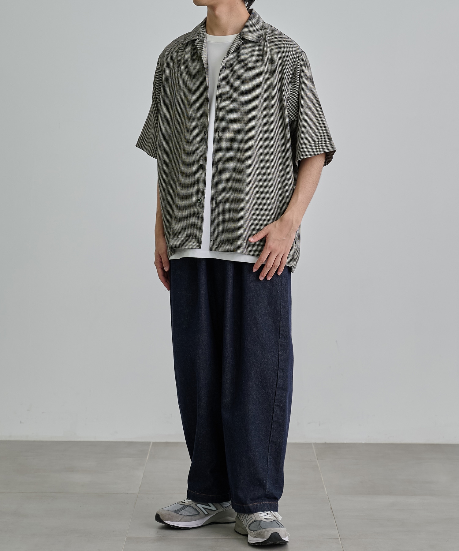 〈新発売〉SUMMER TWEED オープンカラーシャツ