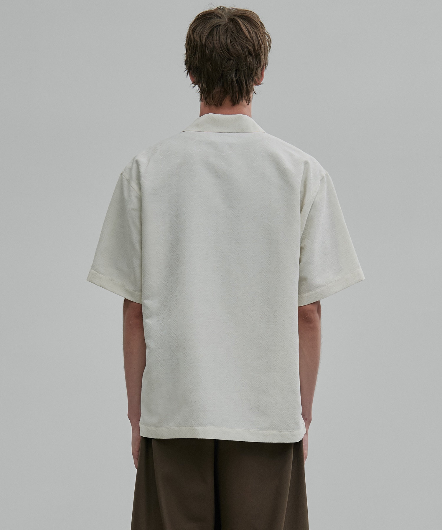 〈新発売〉ヘリンボーンジャガードシャツ S/S