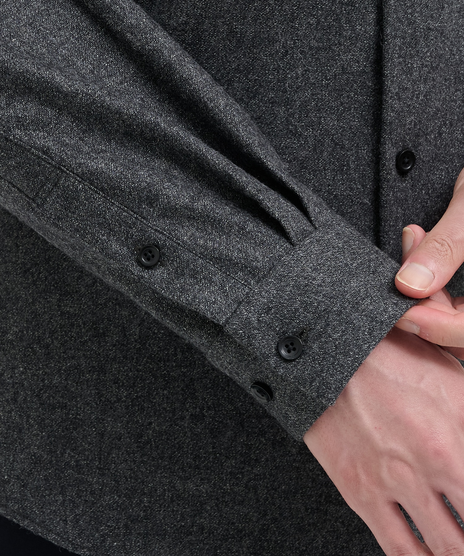 SOFT TWEED レギュラーカラーシャツ