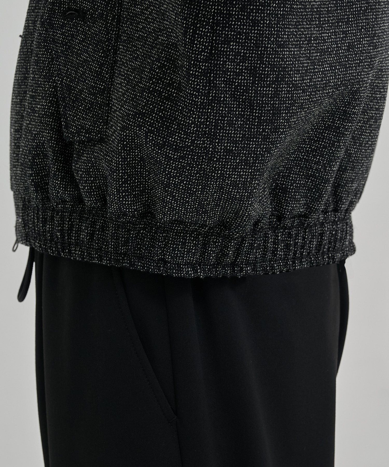 シェットランドウール ハリントンジャケット