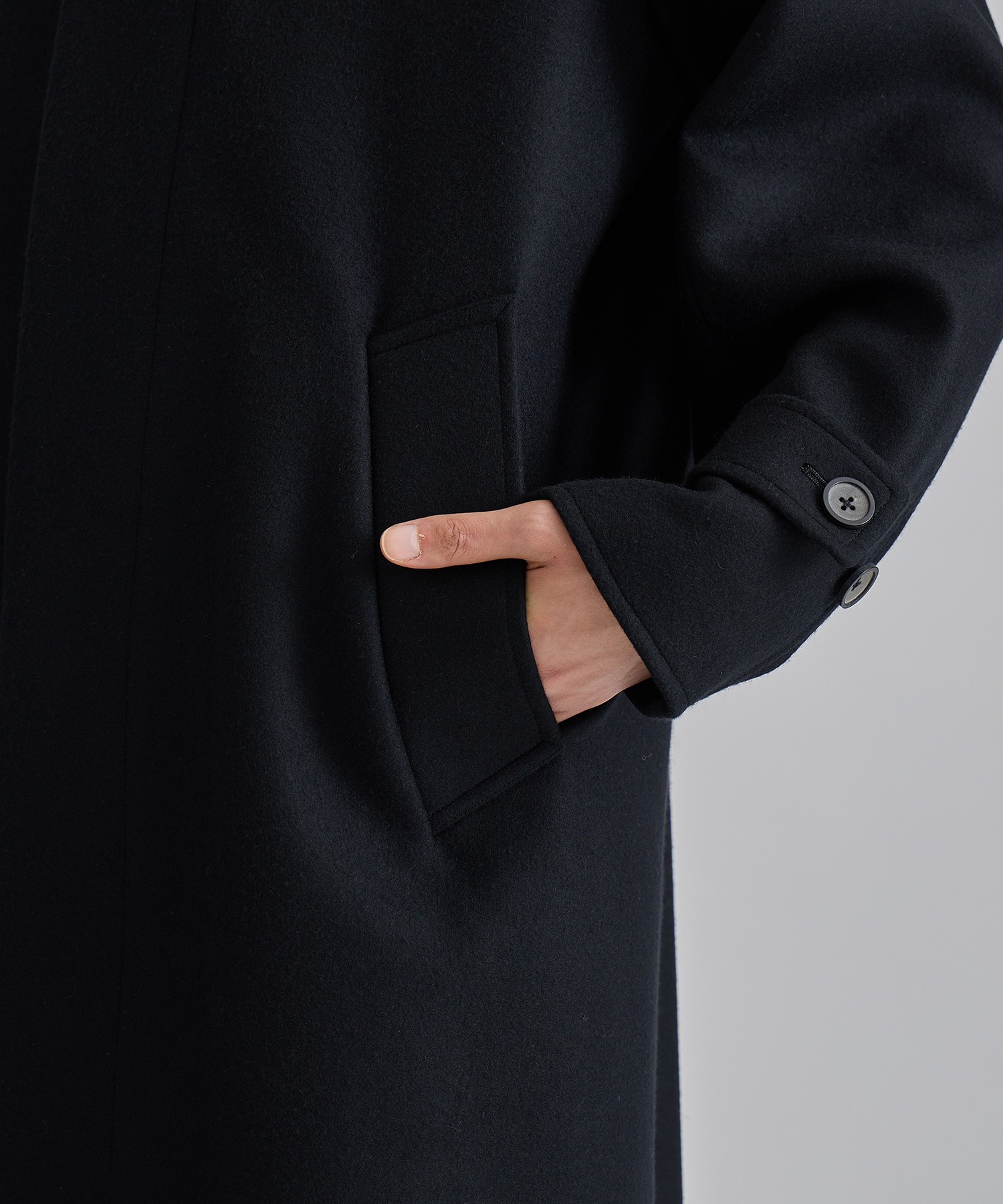 united tokyo 超撥水スーパー140S ステンカラーコートBLK 撥水SUPER140S ステンカラーコート(1 BLUE GREY): : メンズ