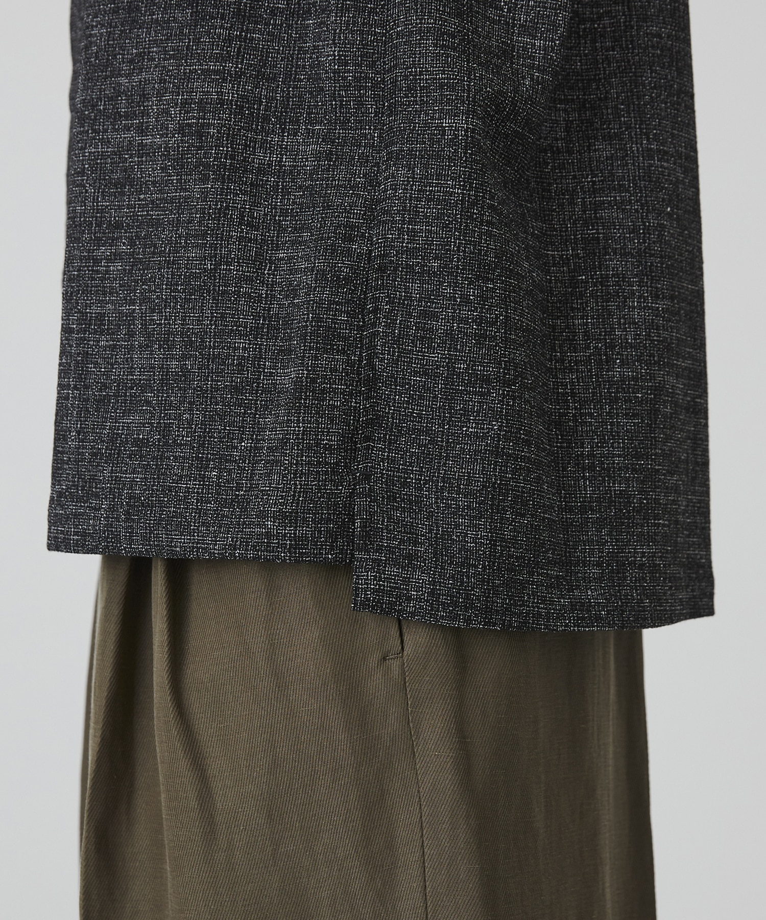 ライトツイード ロングスリーブシャツ