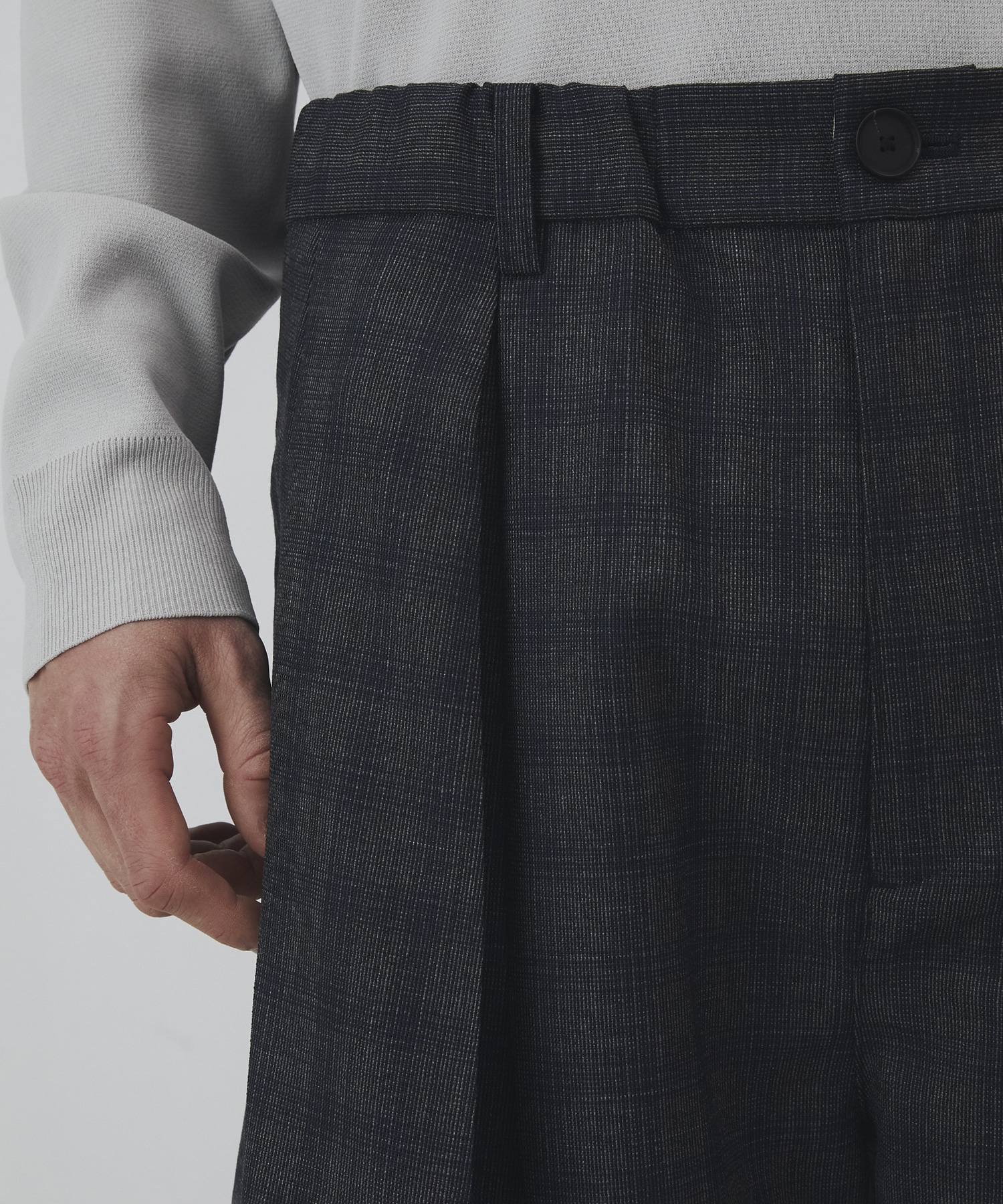 〈2026SS｜数量限定〉CUBA CHECK 2タックワイドパンツ