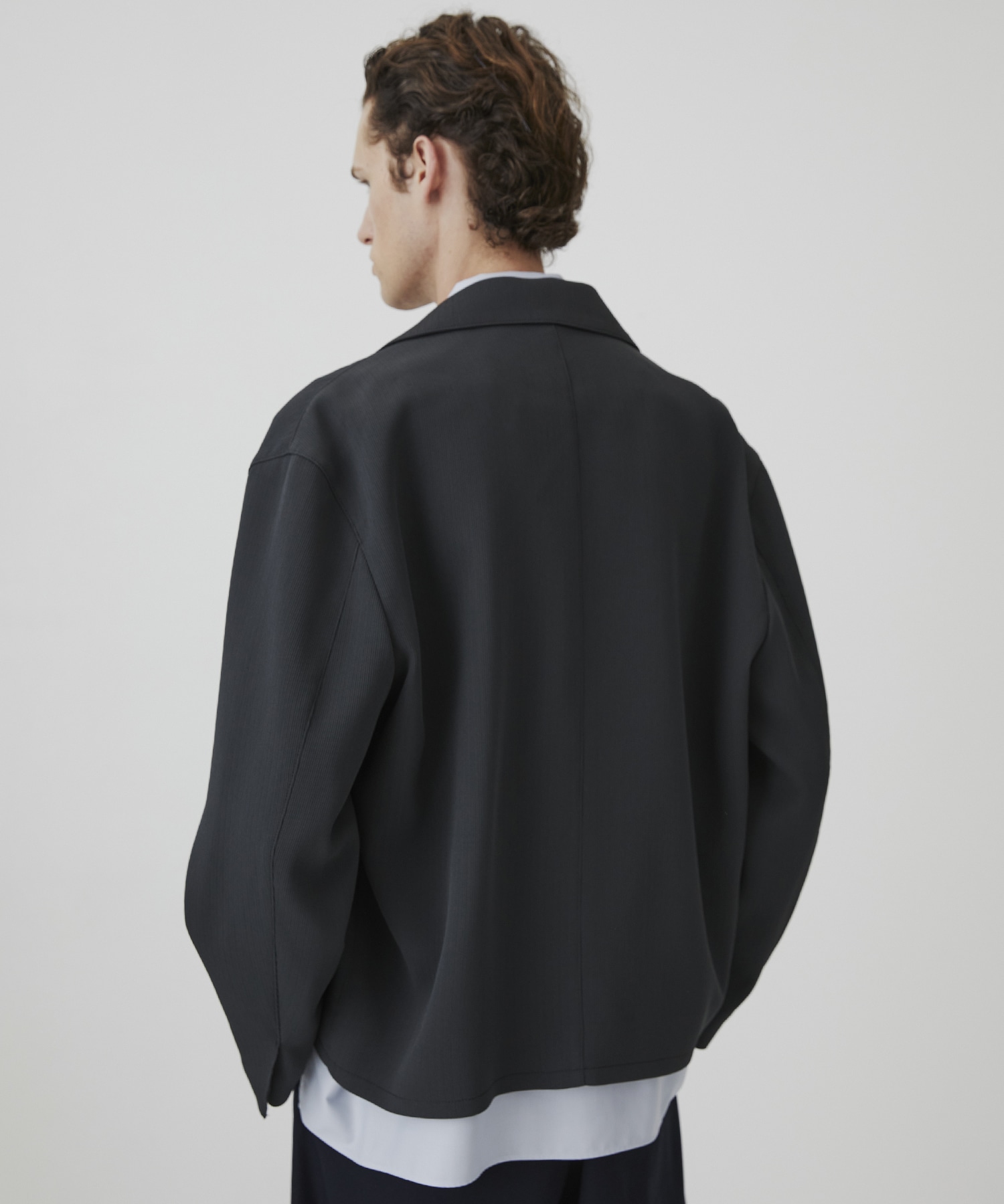 COLD DRY PLEATS ハリントンブルゾン