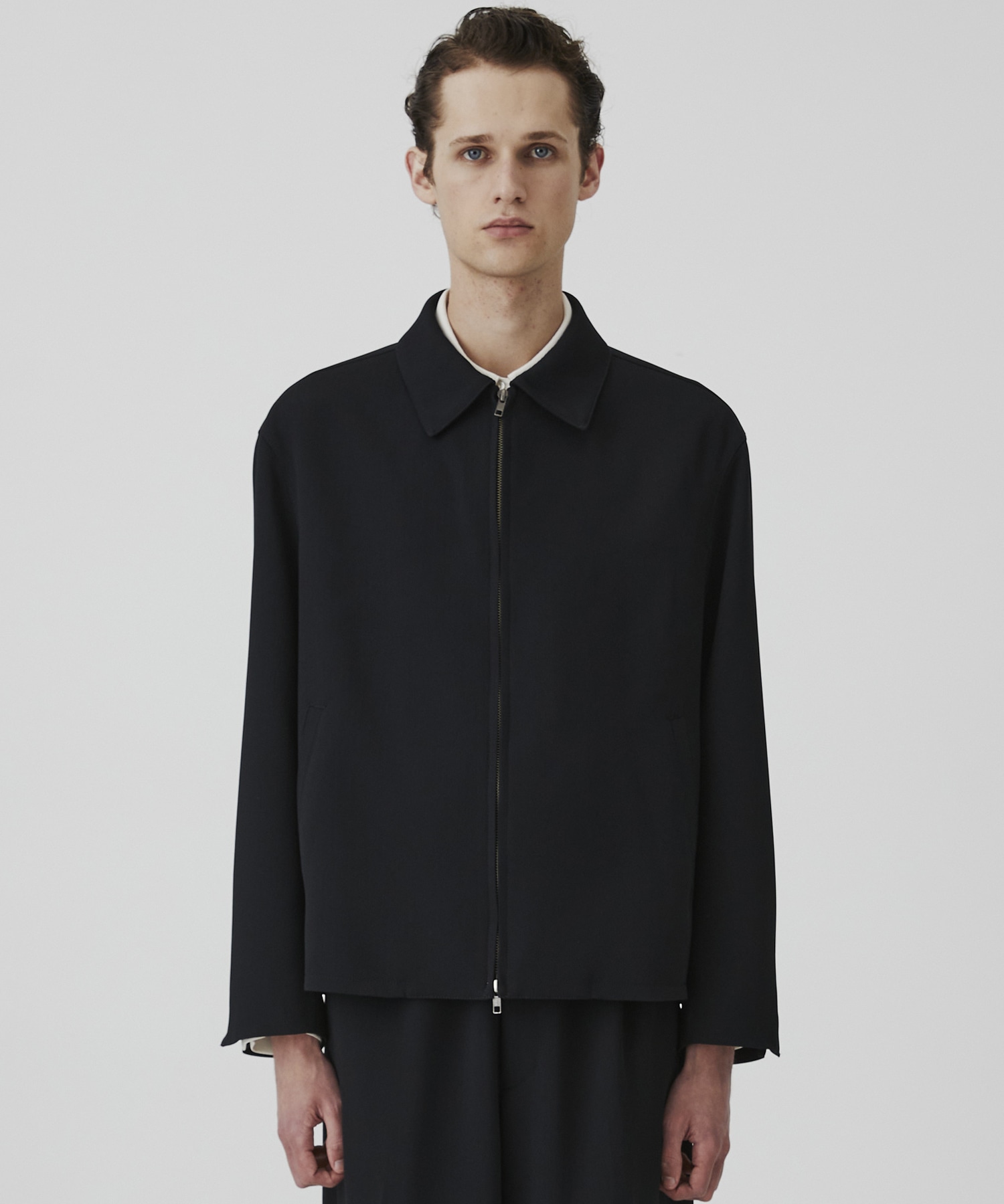 COLD DRY PLEATS ハリントンブルゾン