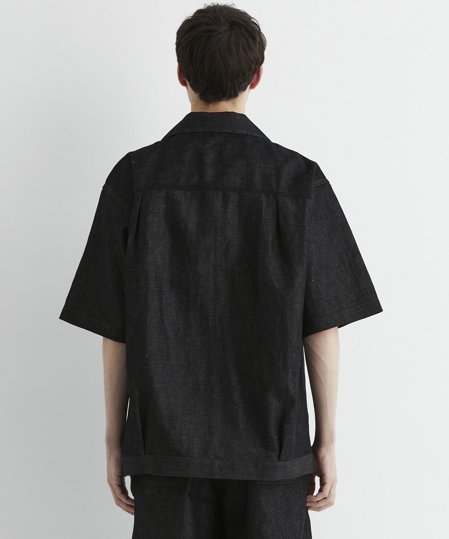 〈残りわずか｜再入荷なし〉9.5oz LINEN DENIM ワークシャツ S/S
