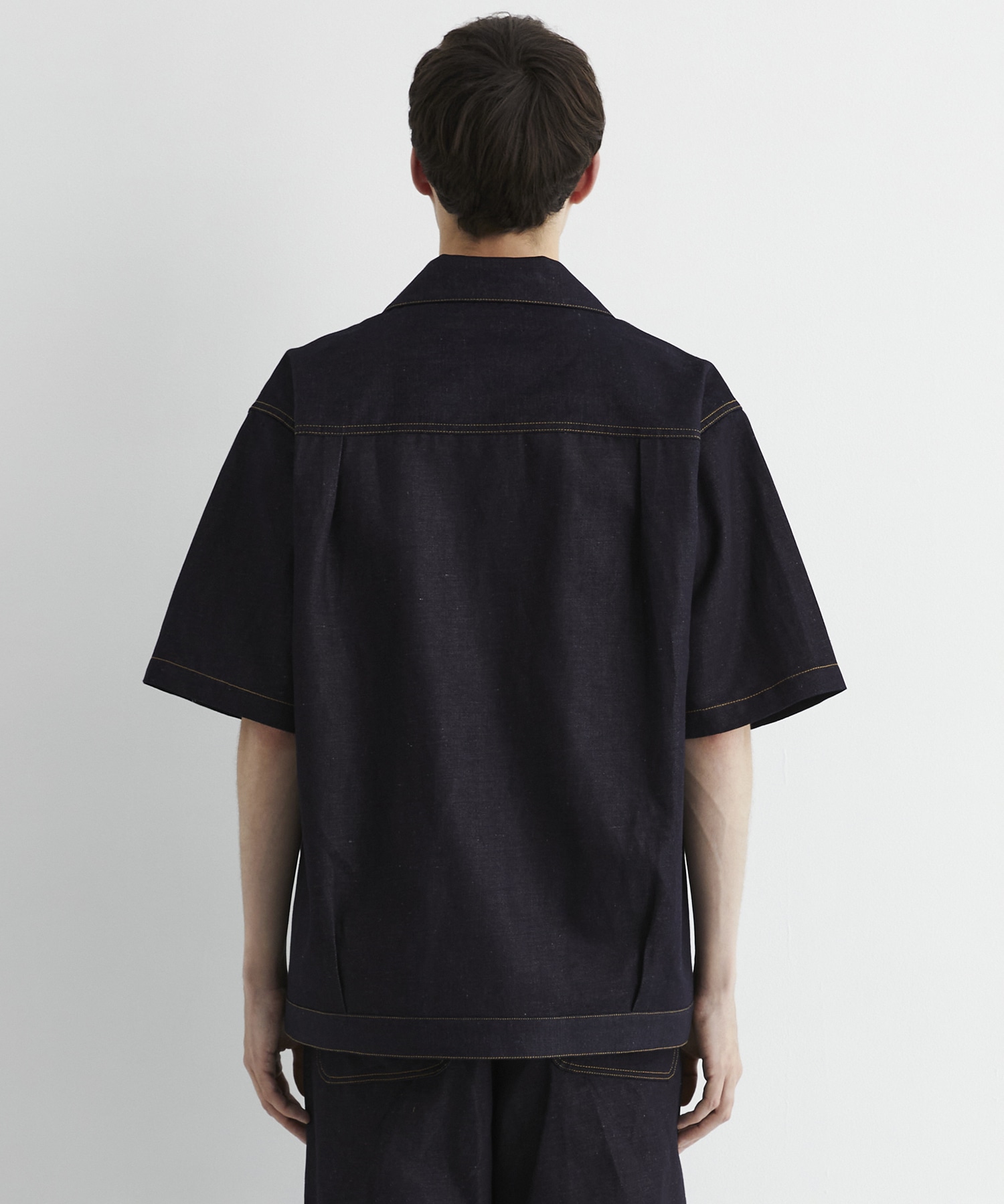 9.5oz LINEN DENIM ワークシャツ S/S