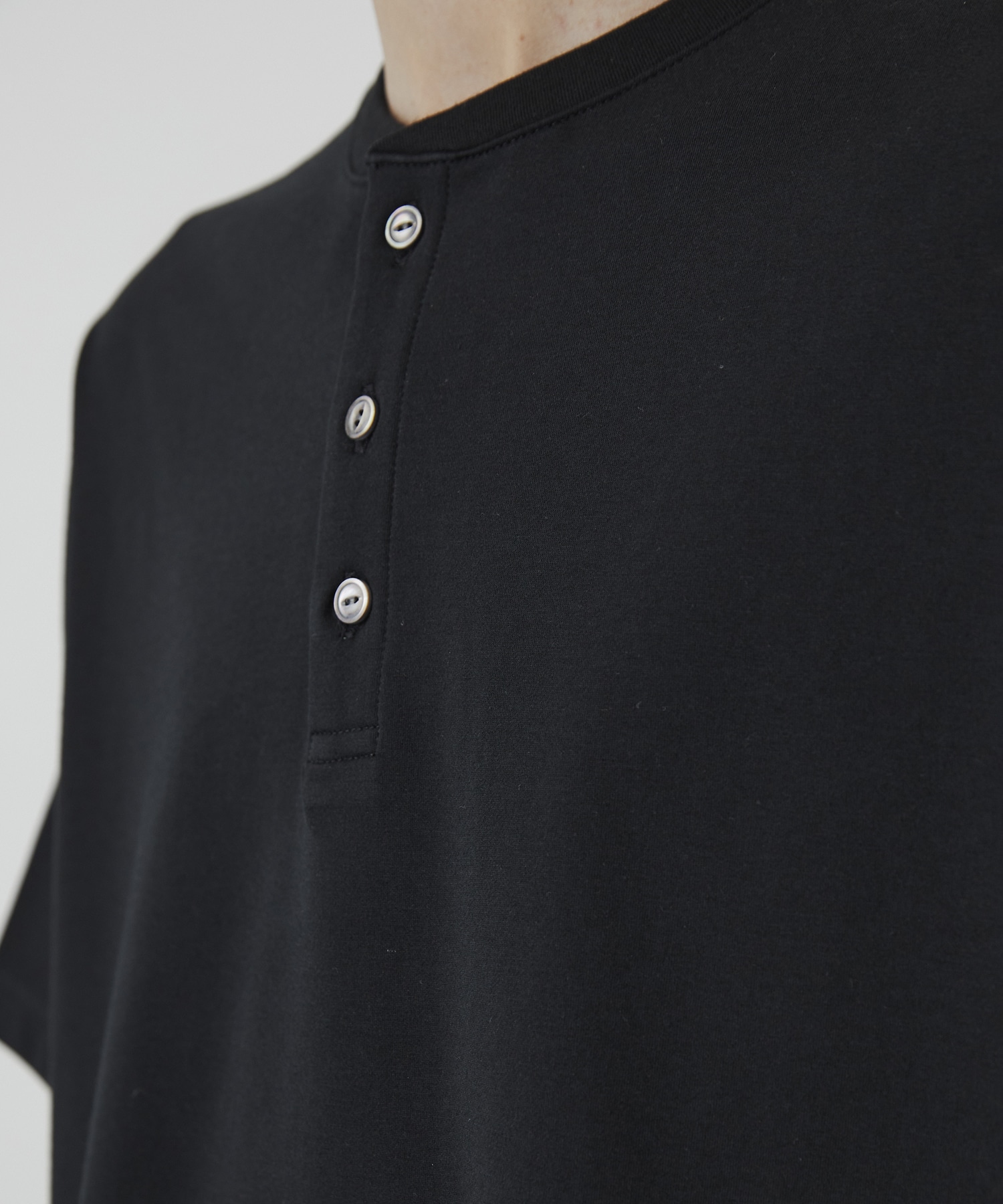 ALBINI CASHMERE×SEA ISLAND COTTON HENRY TEE