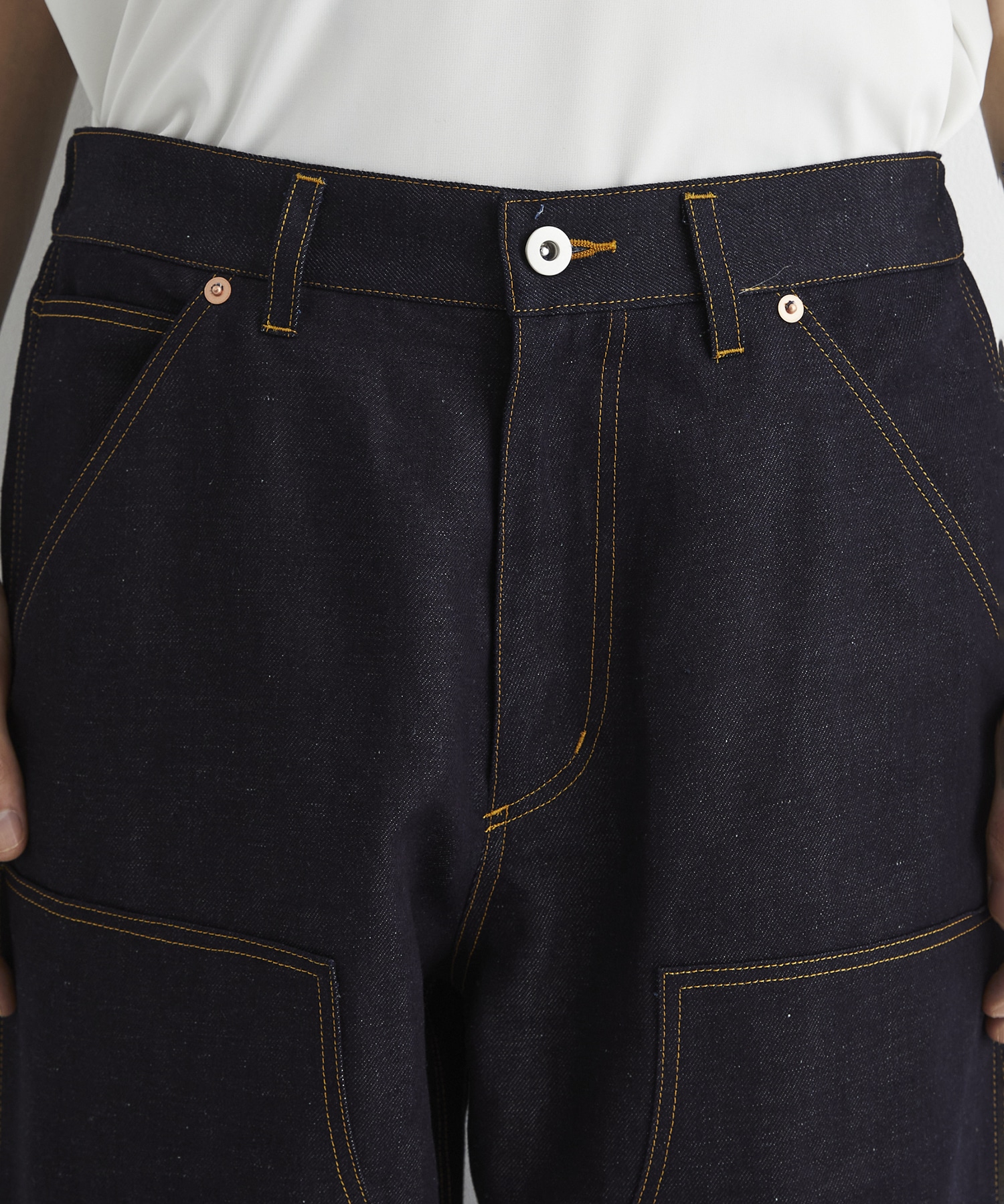 9.5oz LINEN DENIM ペインターパンツ