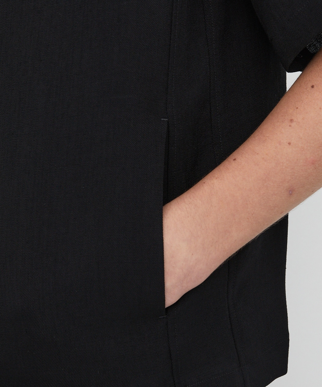 MODERN SILK LINEN ショートスリーブブルゾン