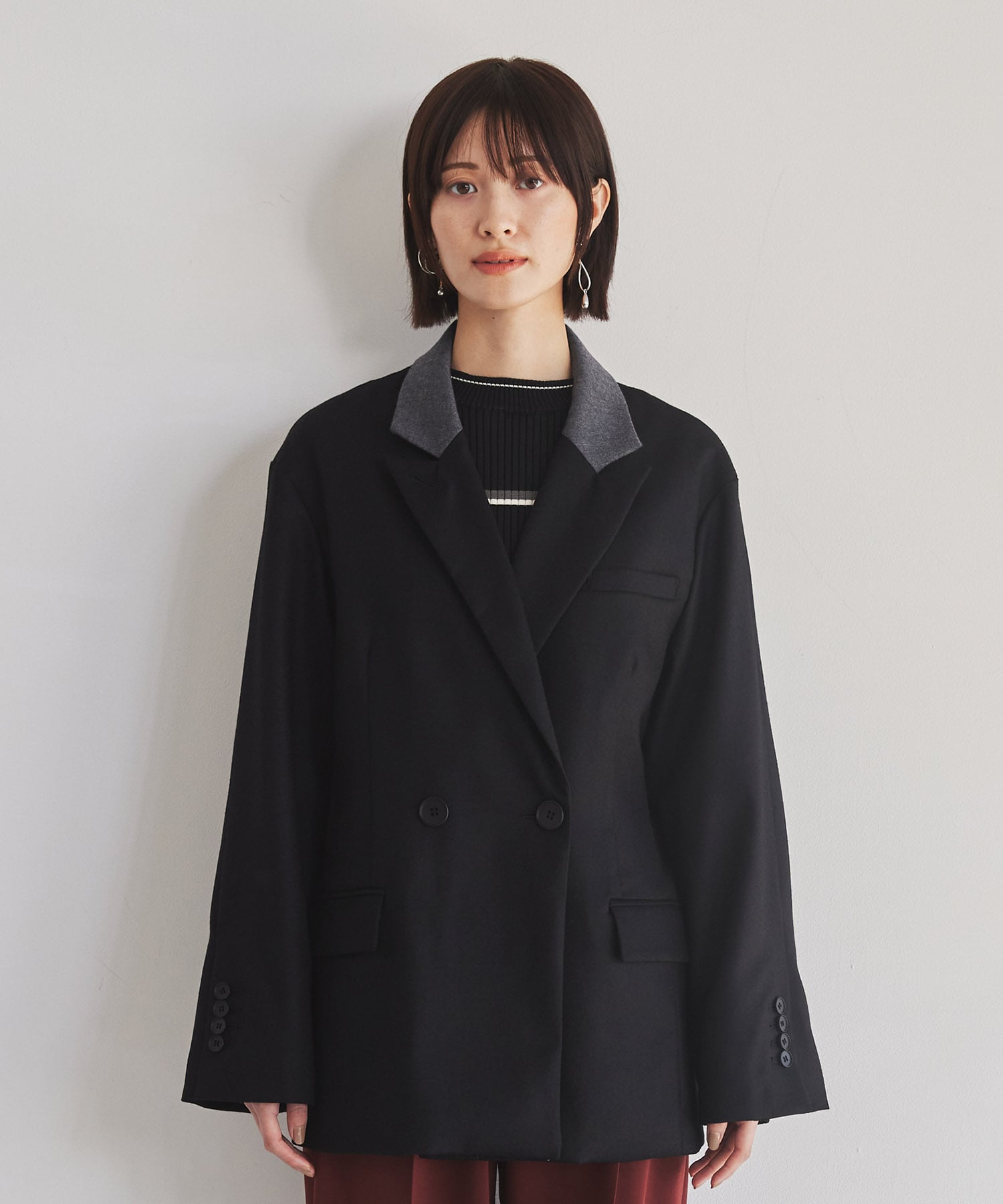 ラペルポイントテーラードジャケット