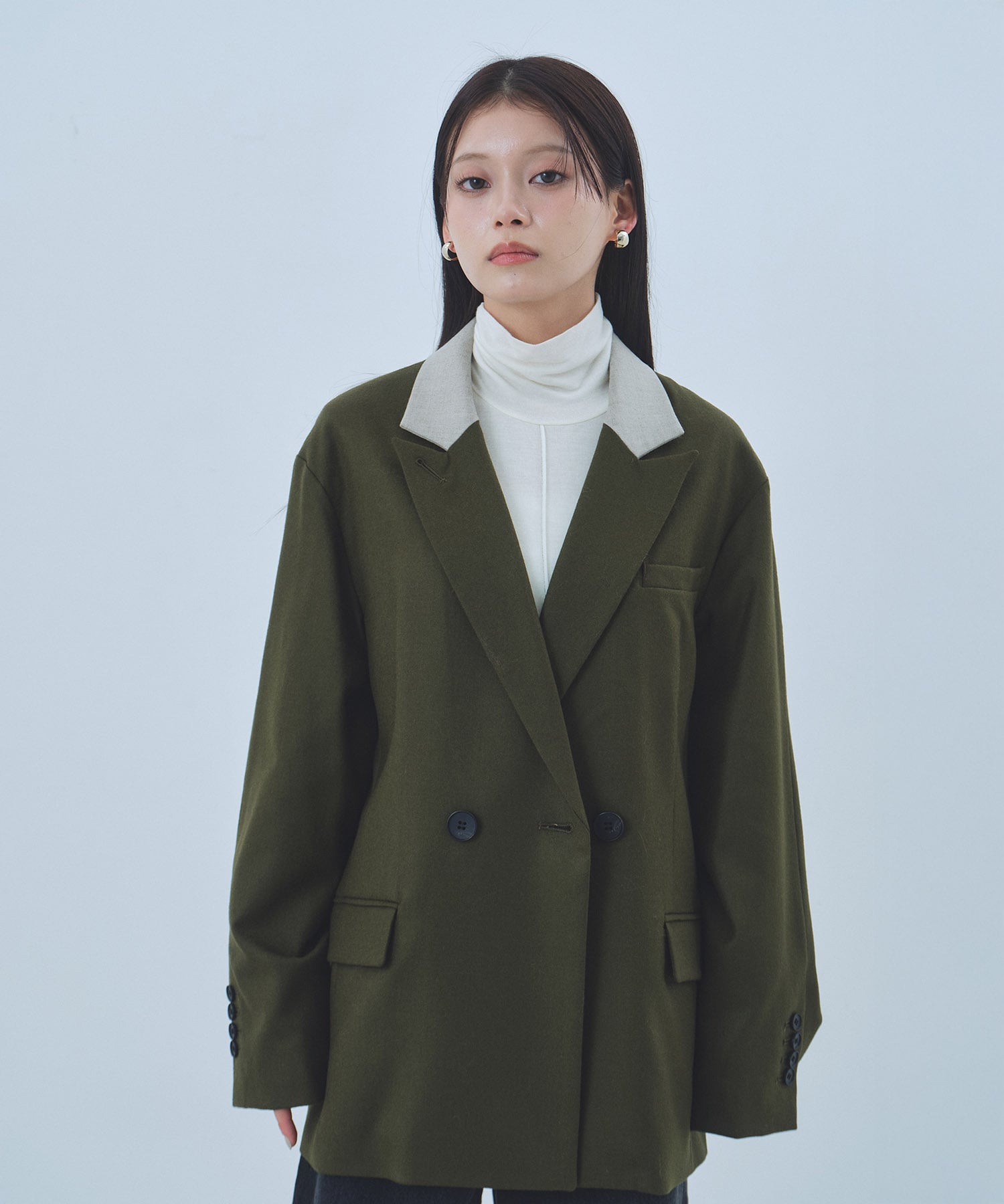 〈残りわずか〉ラペルポイントテーラードジャケット