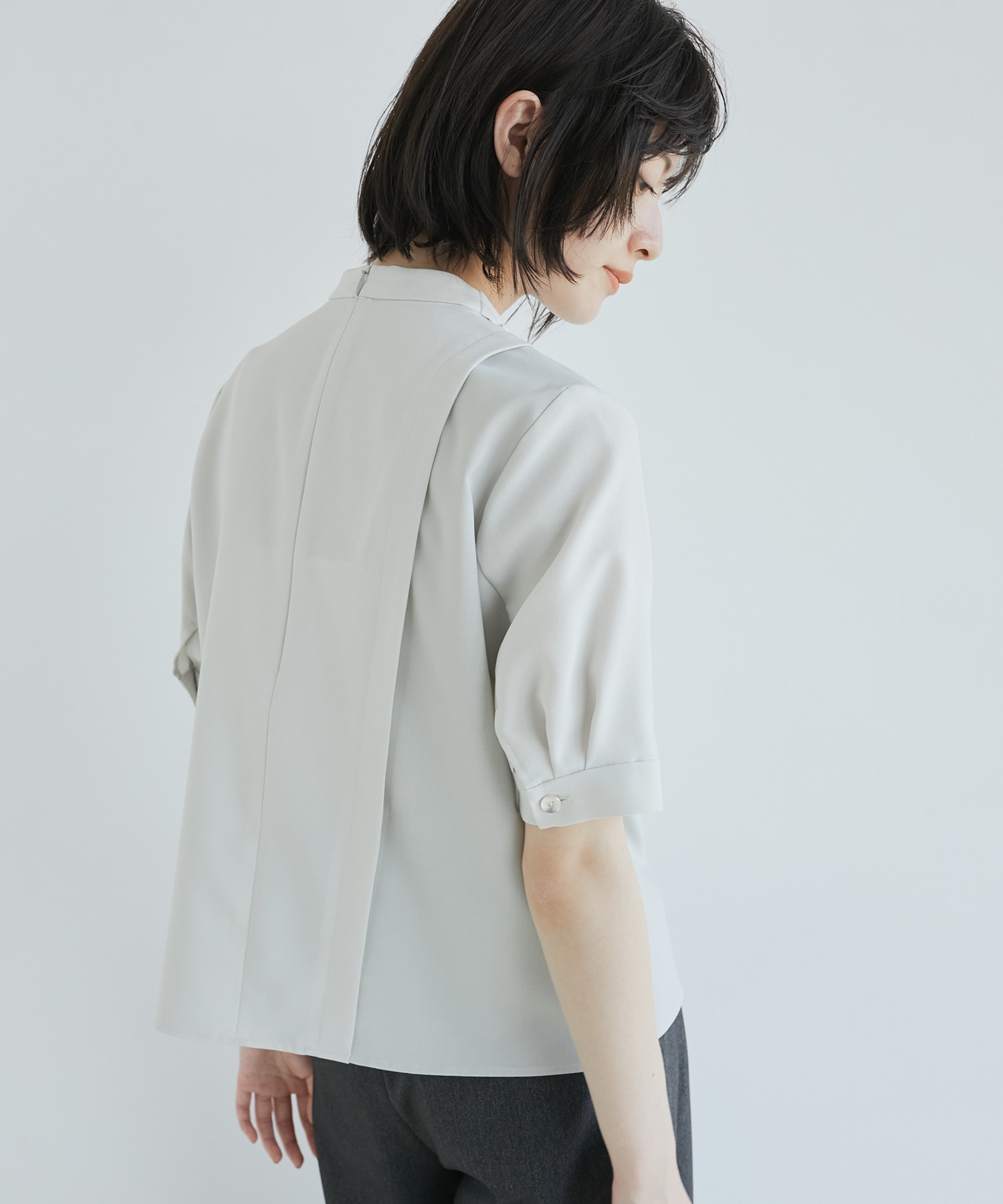 ACETATEボウタイブラウス
