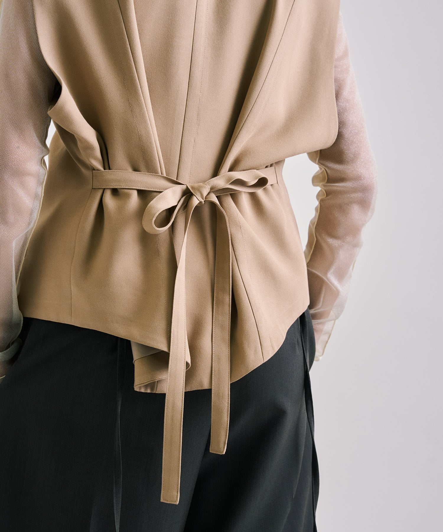 French Sleeve Tailored Gilet