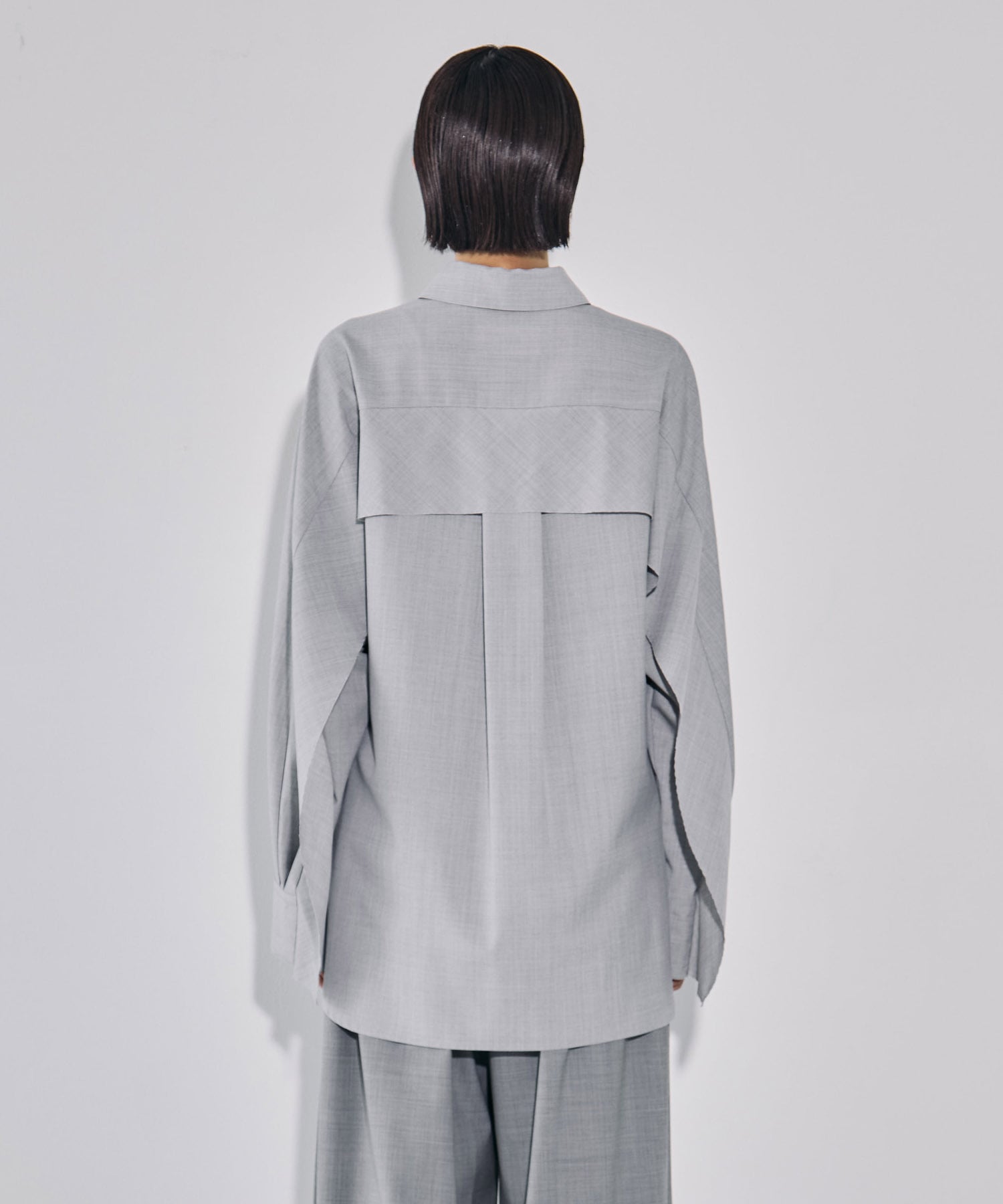 Belted Cape Detail Shirt