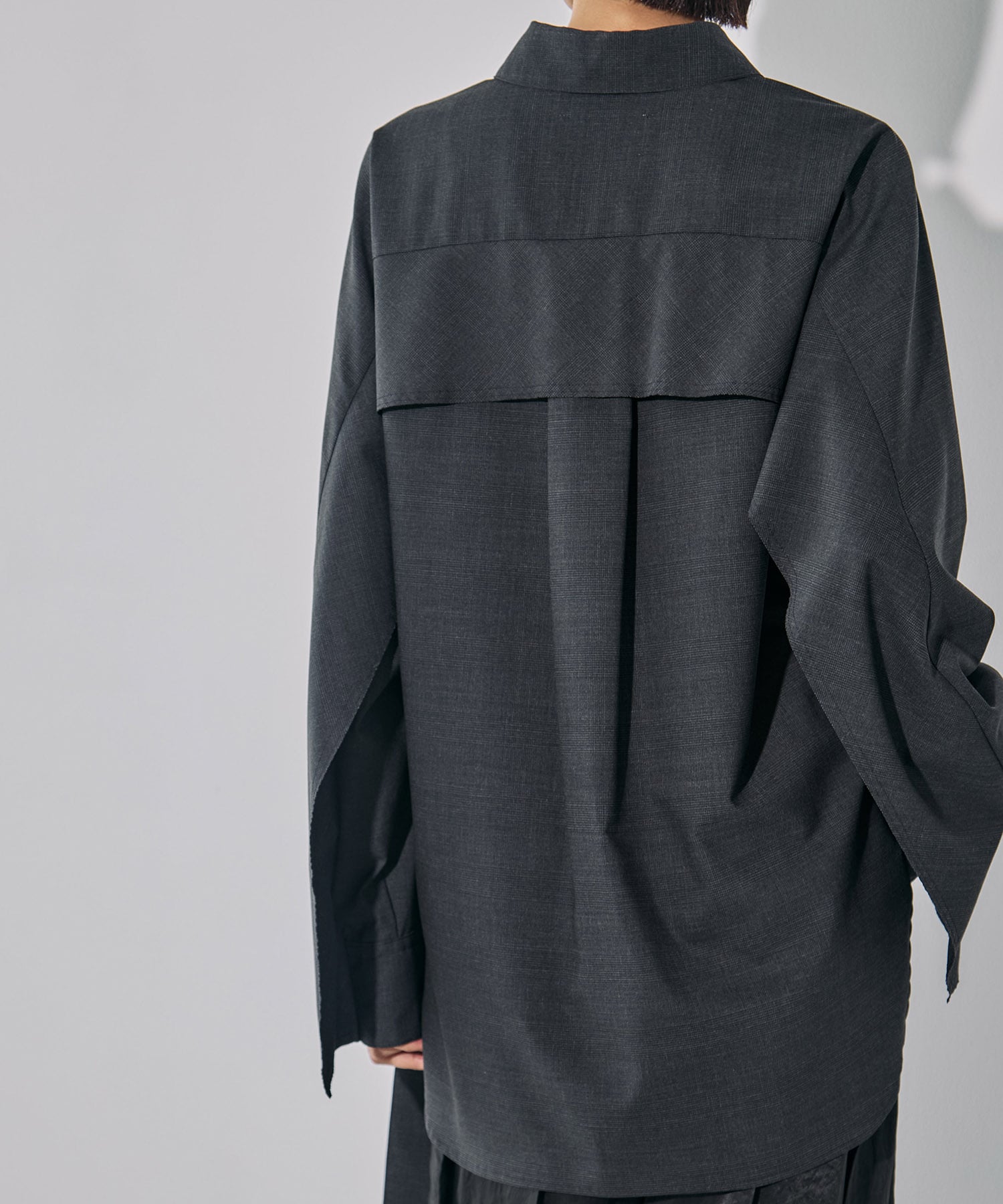 Belted Cape Detail Shirt