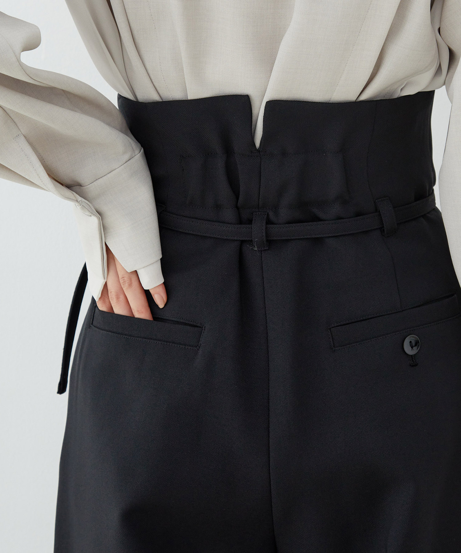 HAKAMAアシメワイドパンツ(1 BLACK2): : ウィメンズ｜UNITED TOKYO