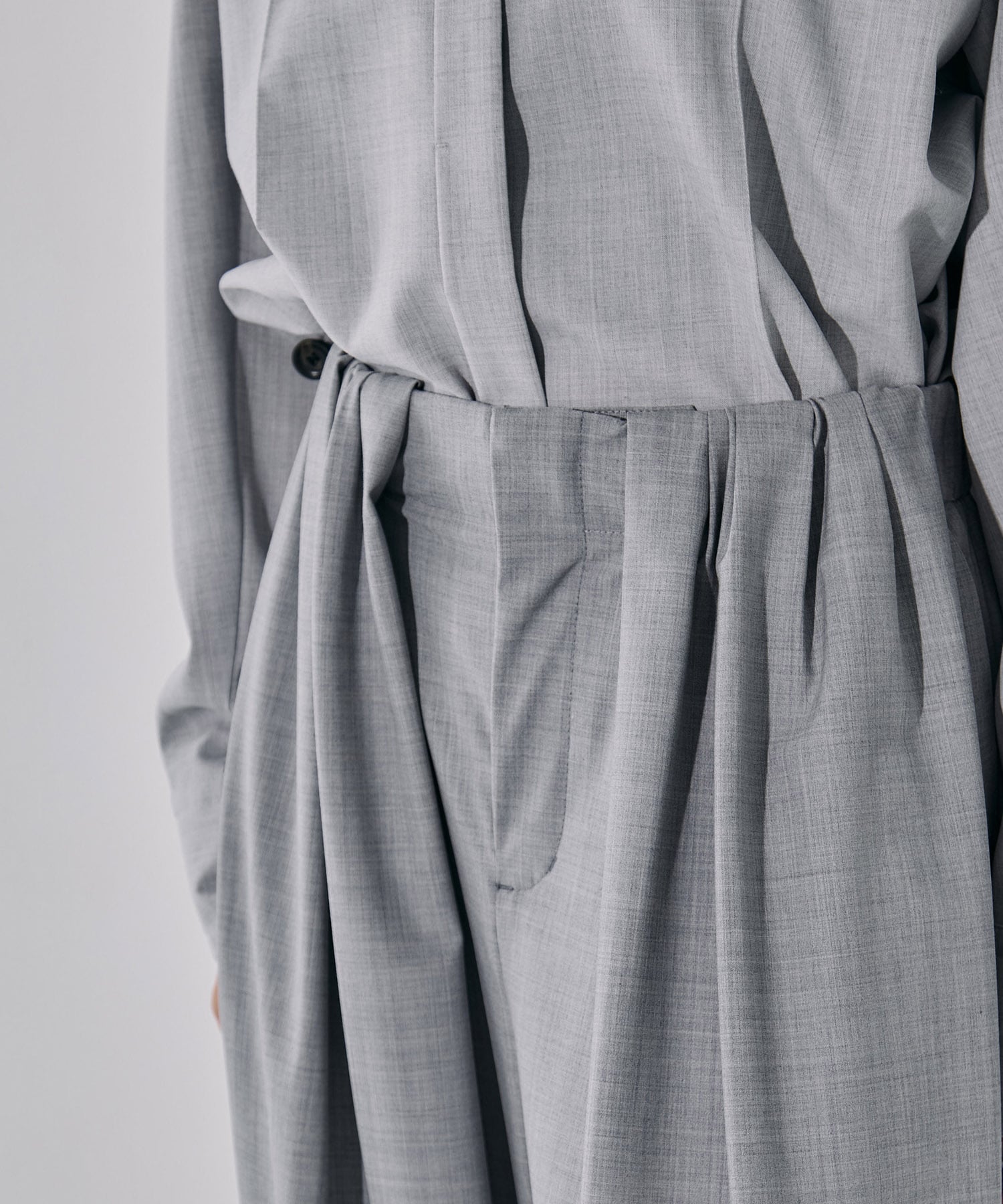 Super120s Wool Relax Trousers