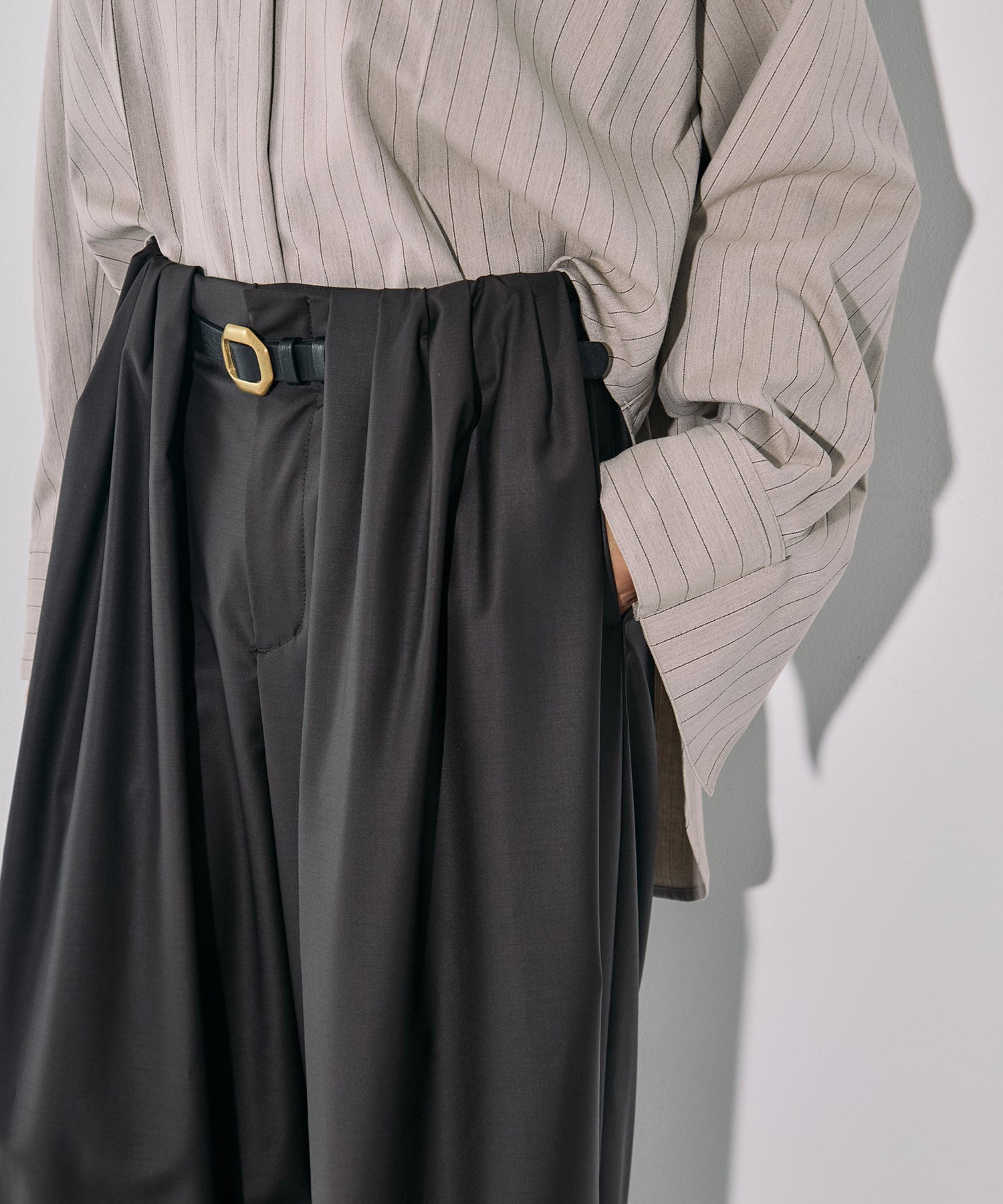 Super120s Wool Relax Trousers