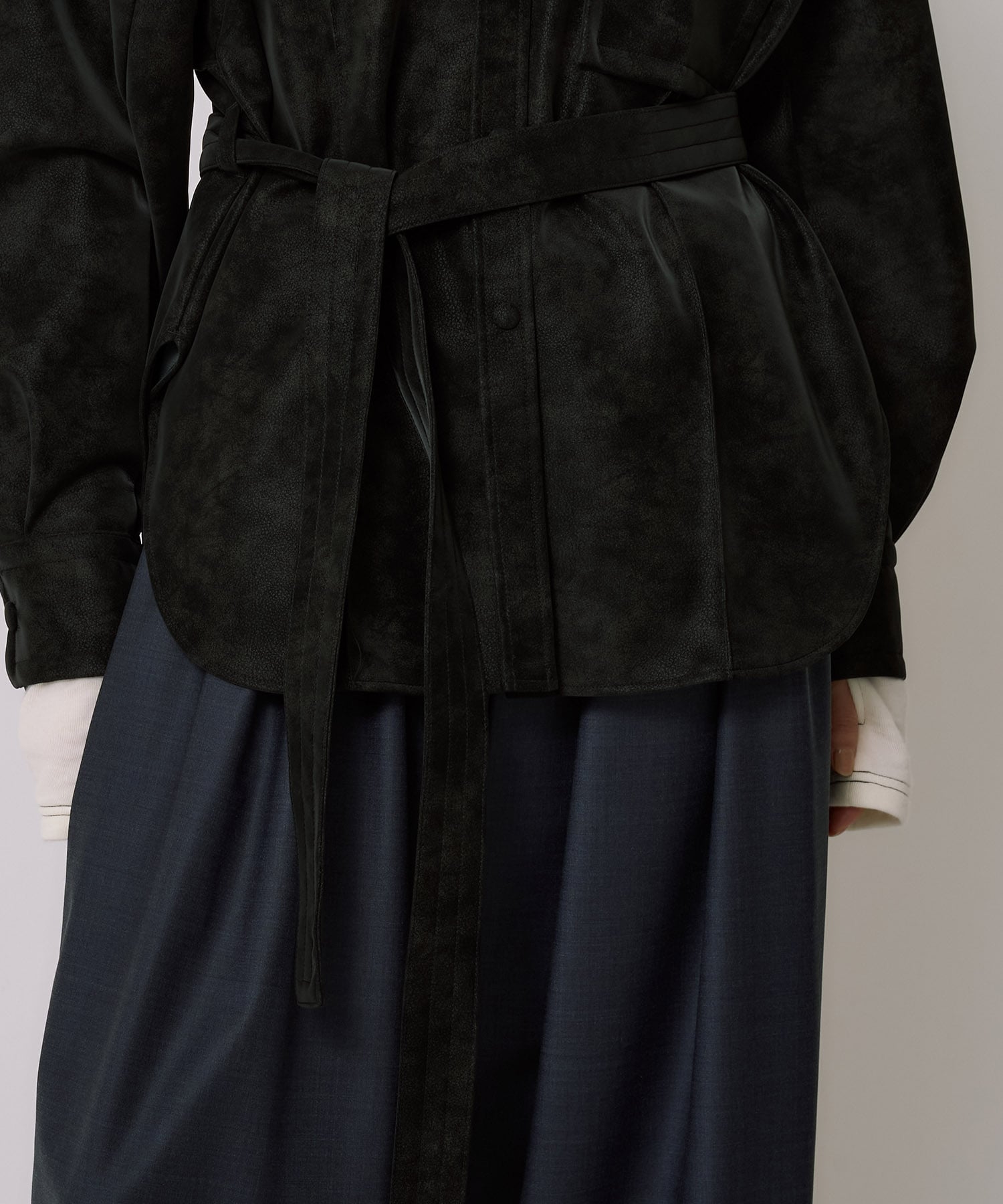 Oversized Suede Shirt