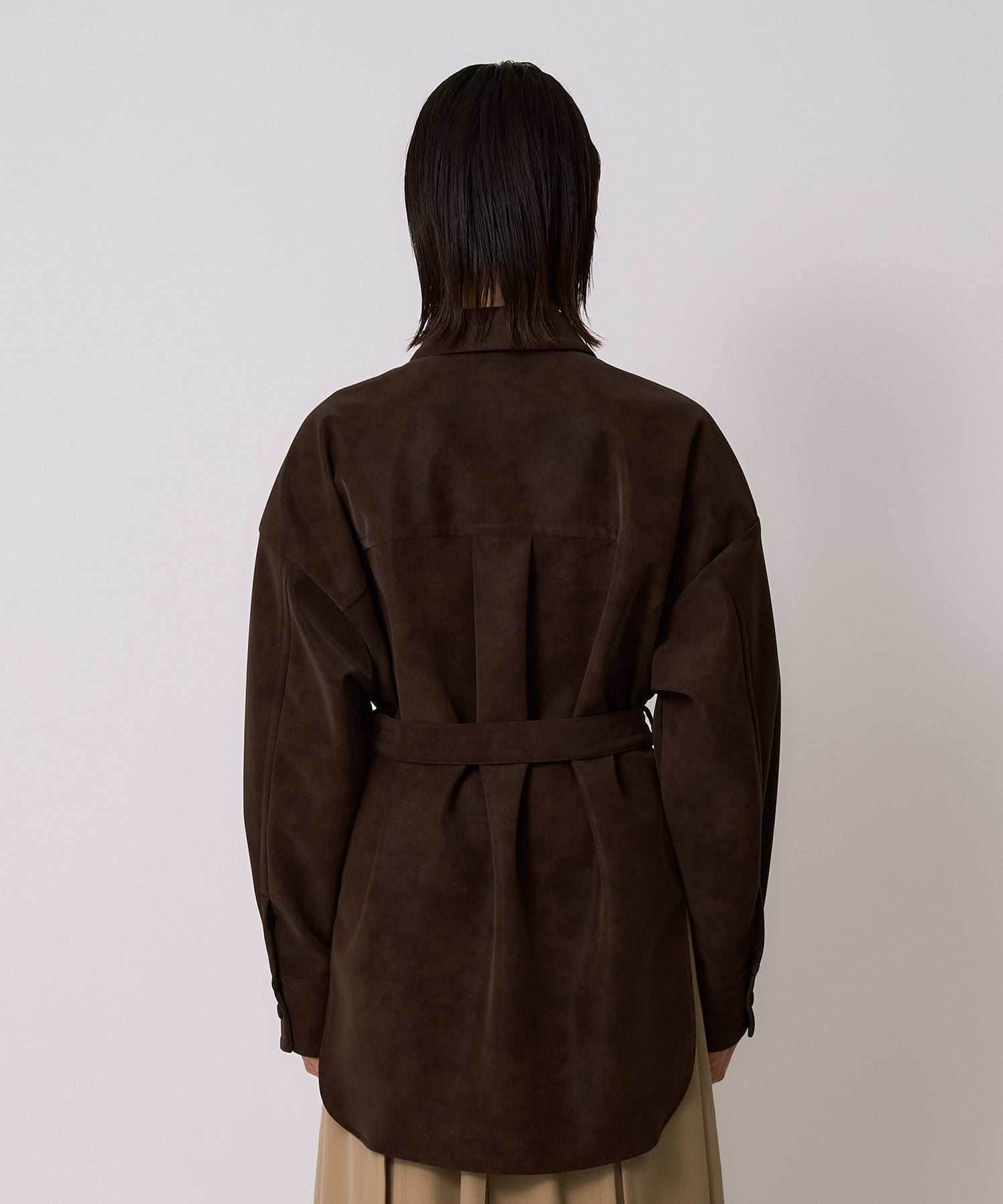 Oversized Suede Shirt