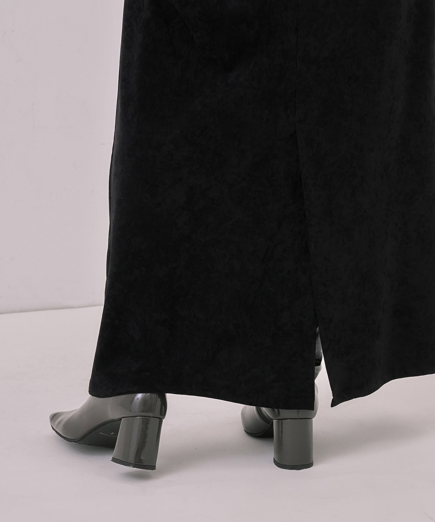 ツイストベロアキャミワンピース