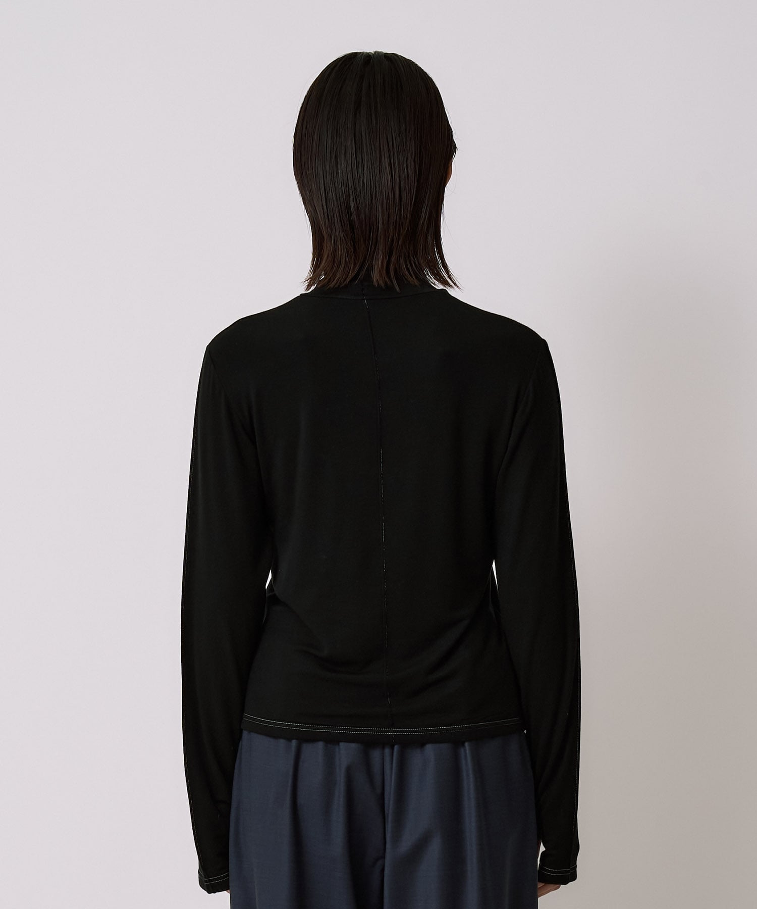 Cashmere Silk Turtle Neck Jersey