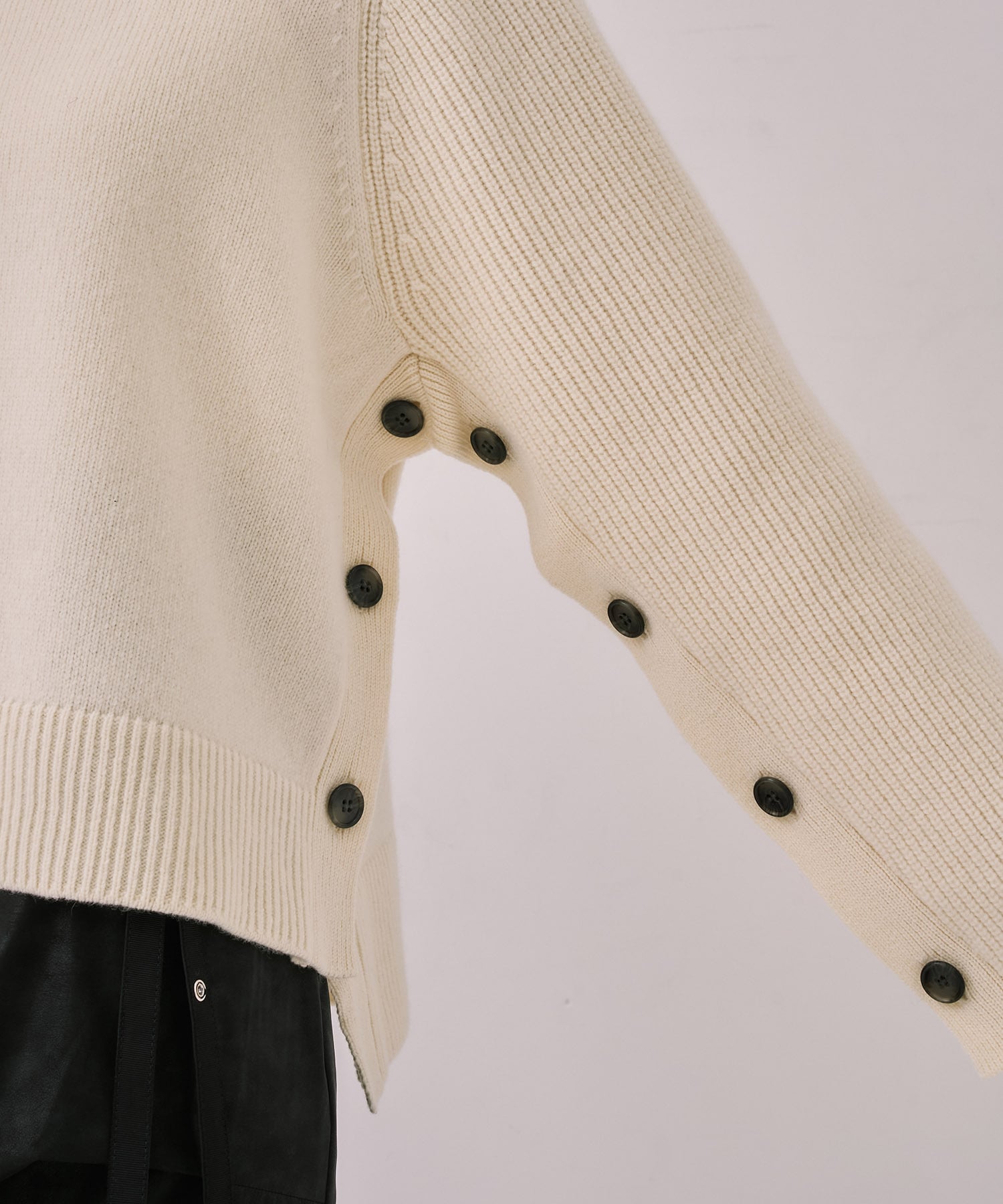 【WEB先行発売】サイドボタンウールカシミヤPO