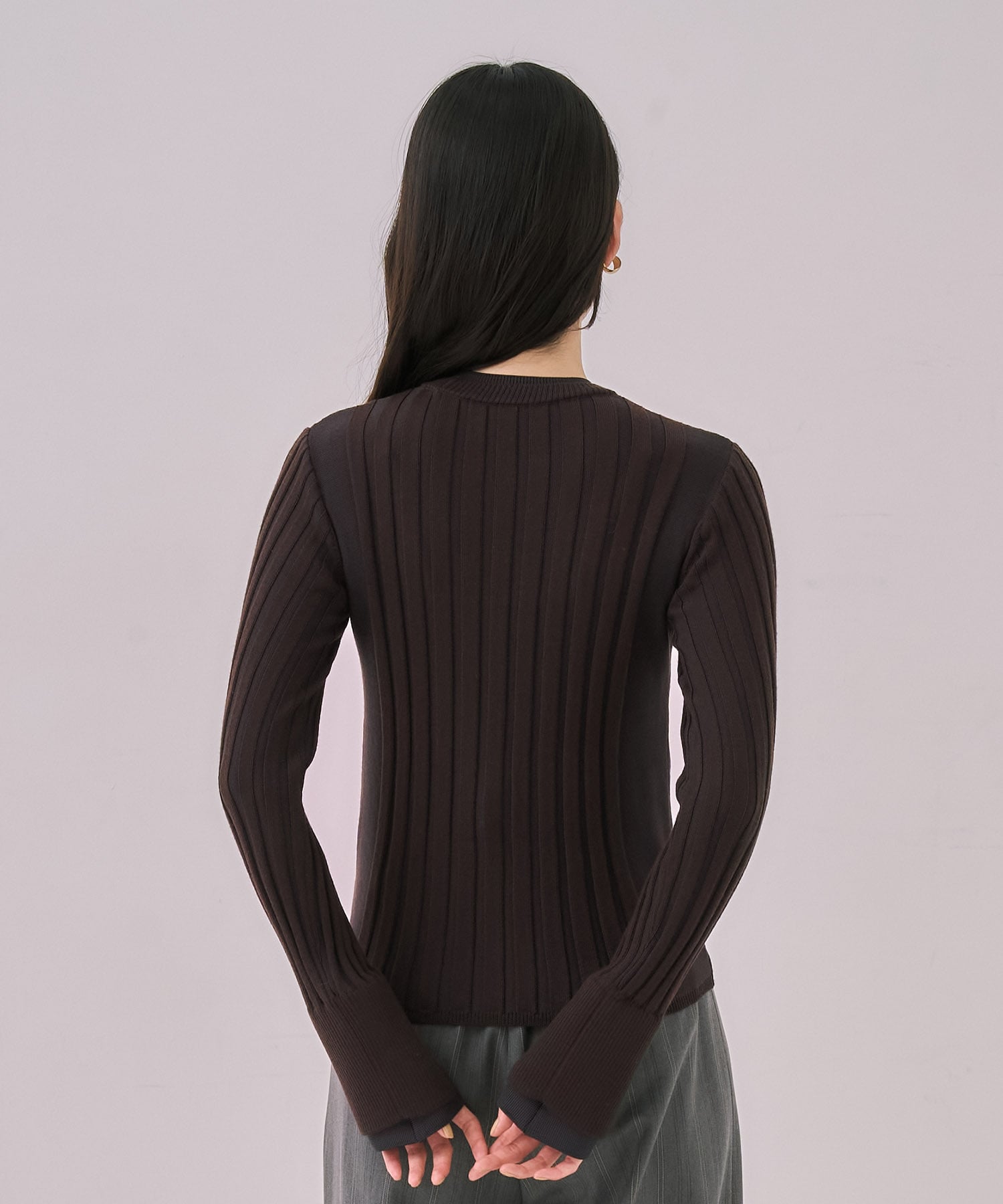 リップルレイヤーニット