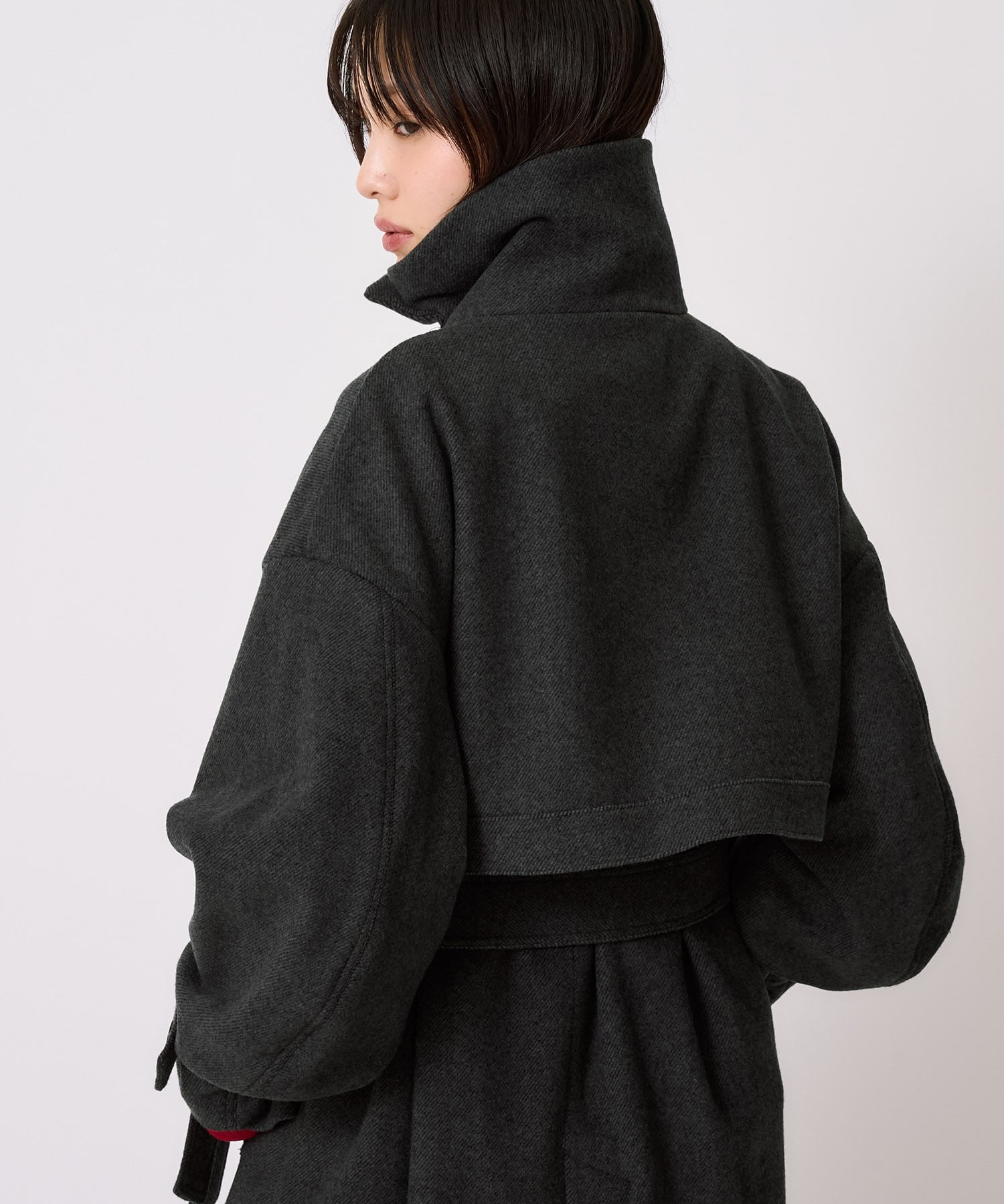【WEB先行発売】スタンドカラーロングコート