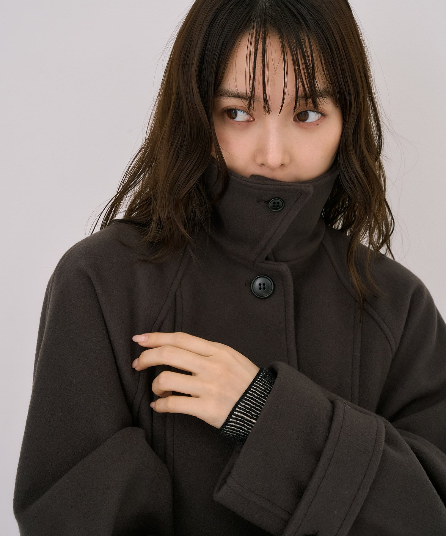 〈残りわずか〉【WEB限定】2wayウールロングコート