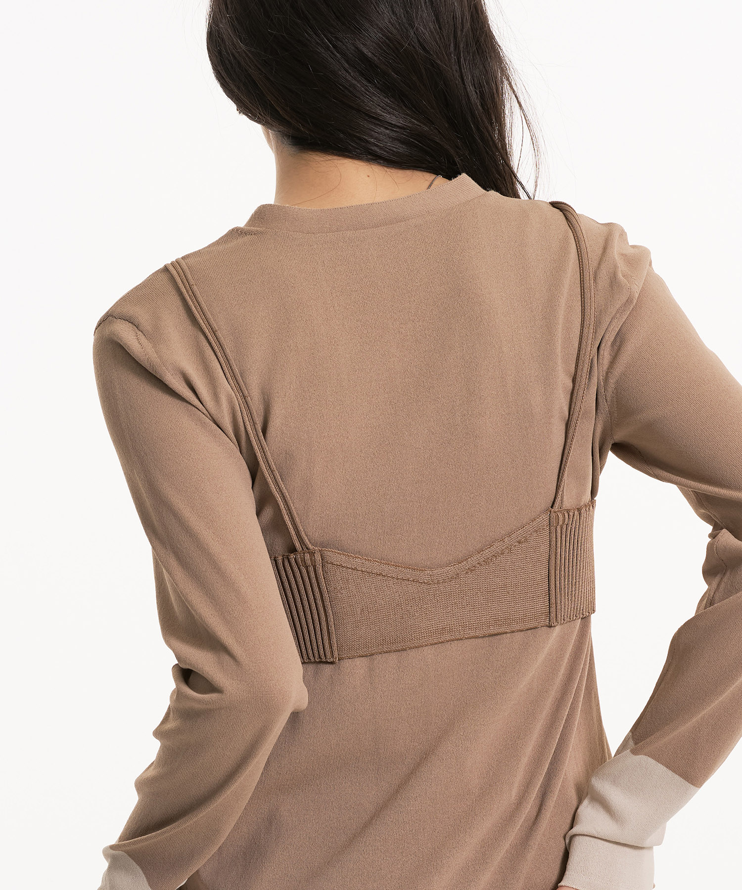 レイヤードビスチェカーデプルオーバー