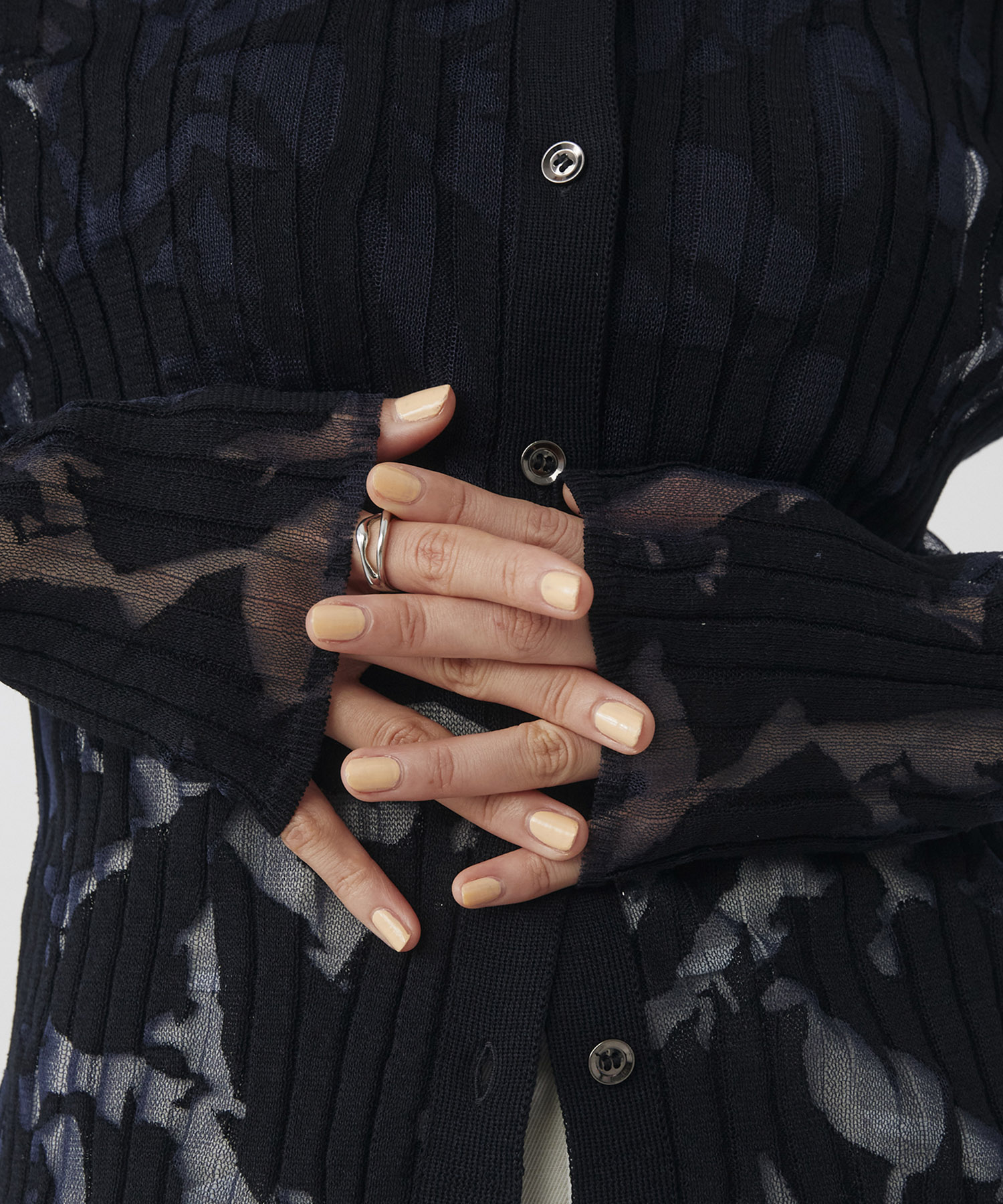 オパールニットカーデプルオーバー