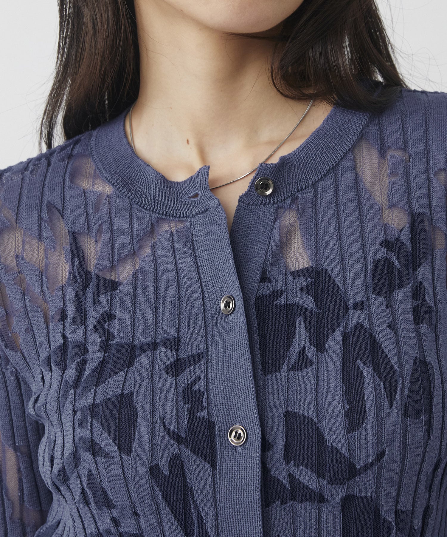 オパールニットカーデプルオーバー