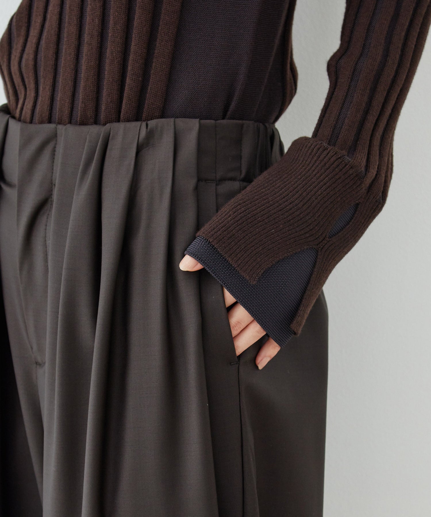 Super120s Wool Relax Trousers