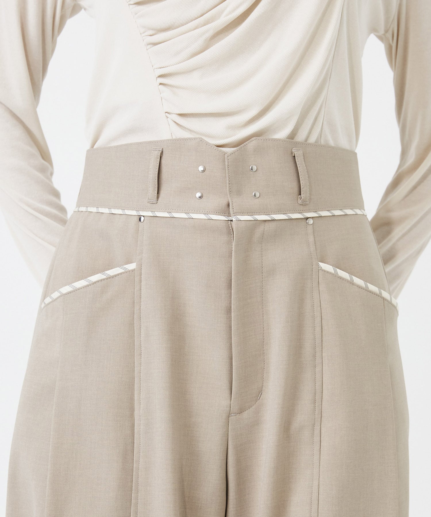 【WEB限定｜セットアップ対応】メランジノッチベルトコクーンPT