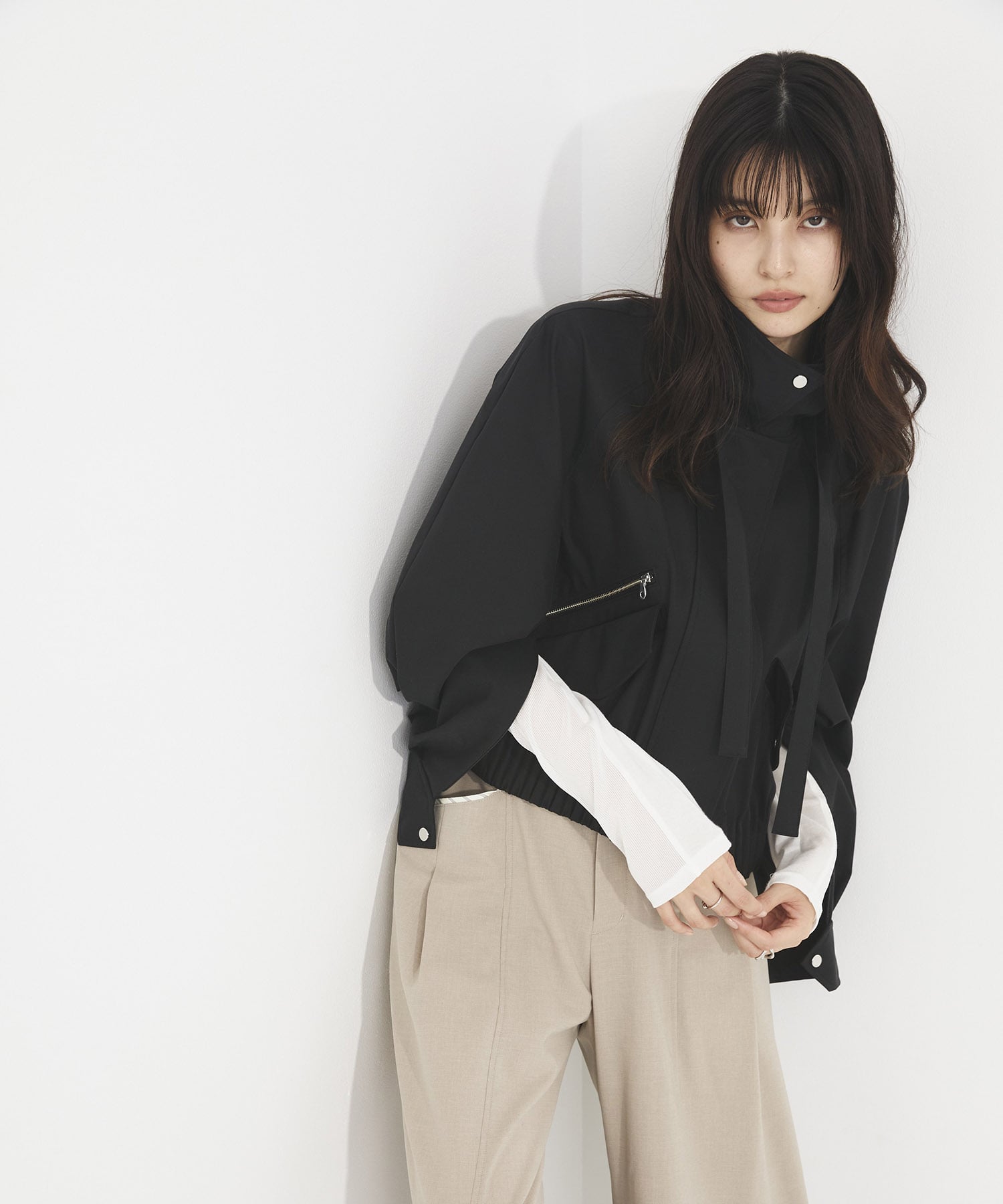 ゴムタックギャザーブルゾン