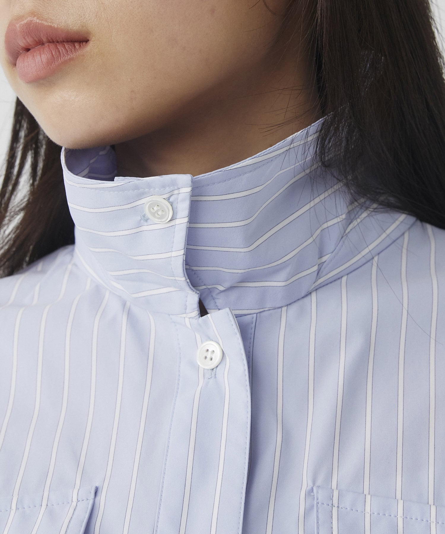 スタンドカラーシャツブルゾン