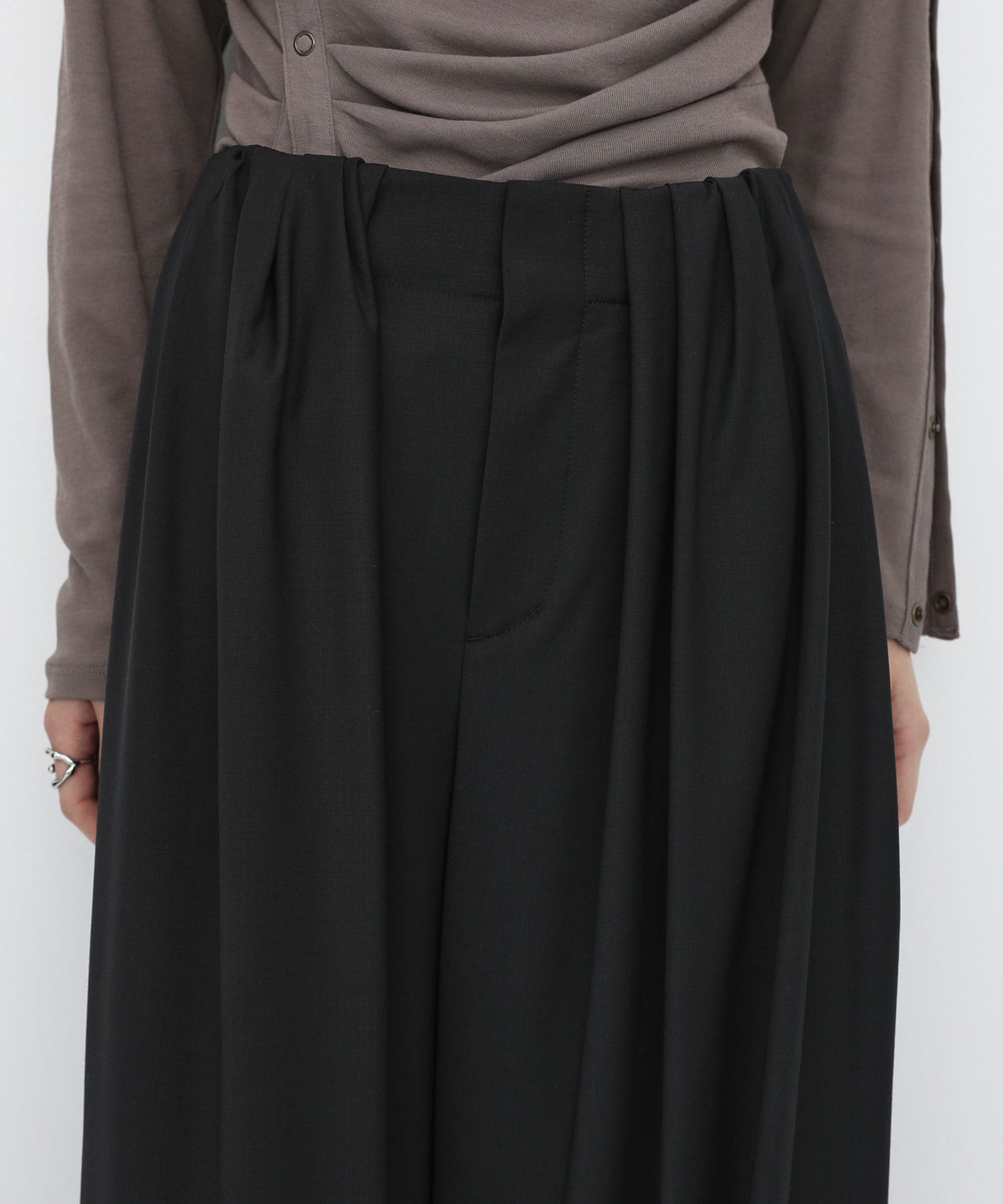 Super120s Wool Relax Trousers