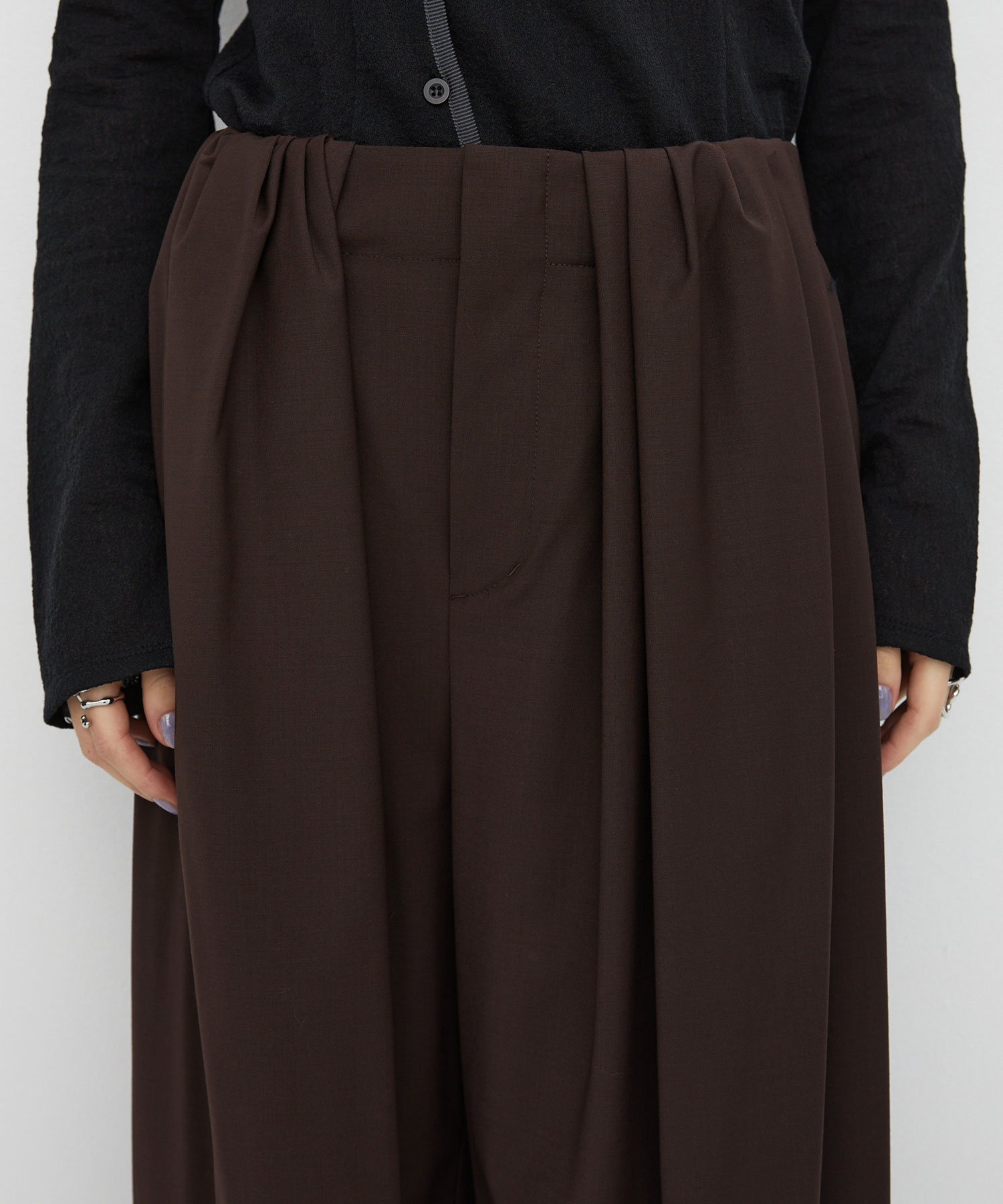Super120s Wool Relax Trousers