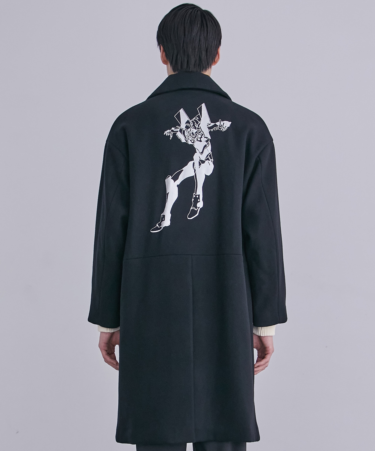 EVANGELION chesterfield coat(2 BLACK): : メンズ｜UNITED TOKYO 
