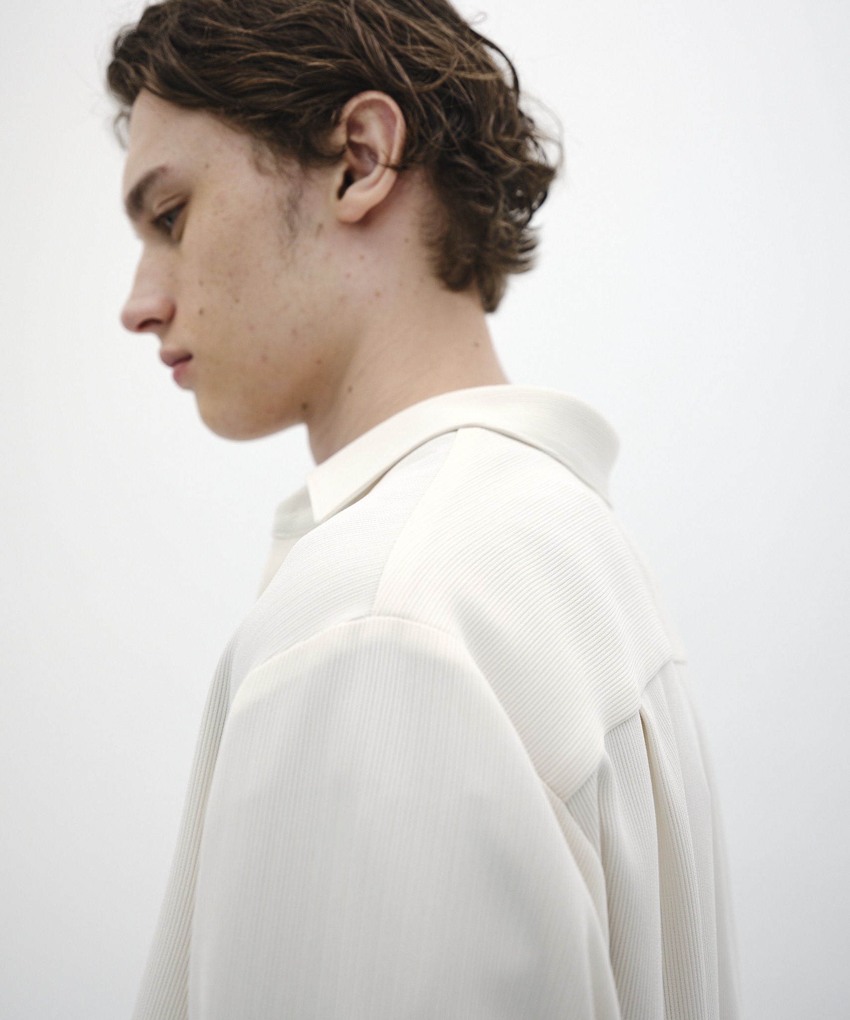 COLD DRY PLEATS ロングスリーブシャツ