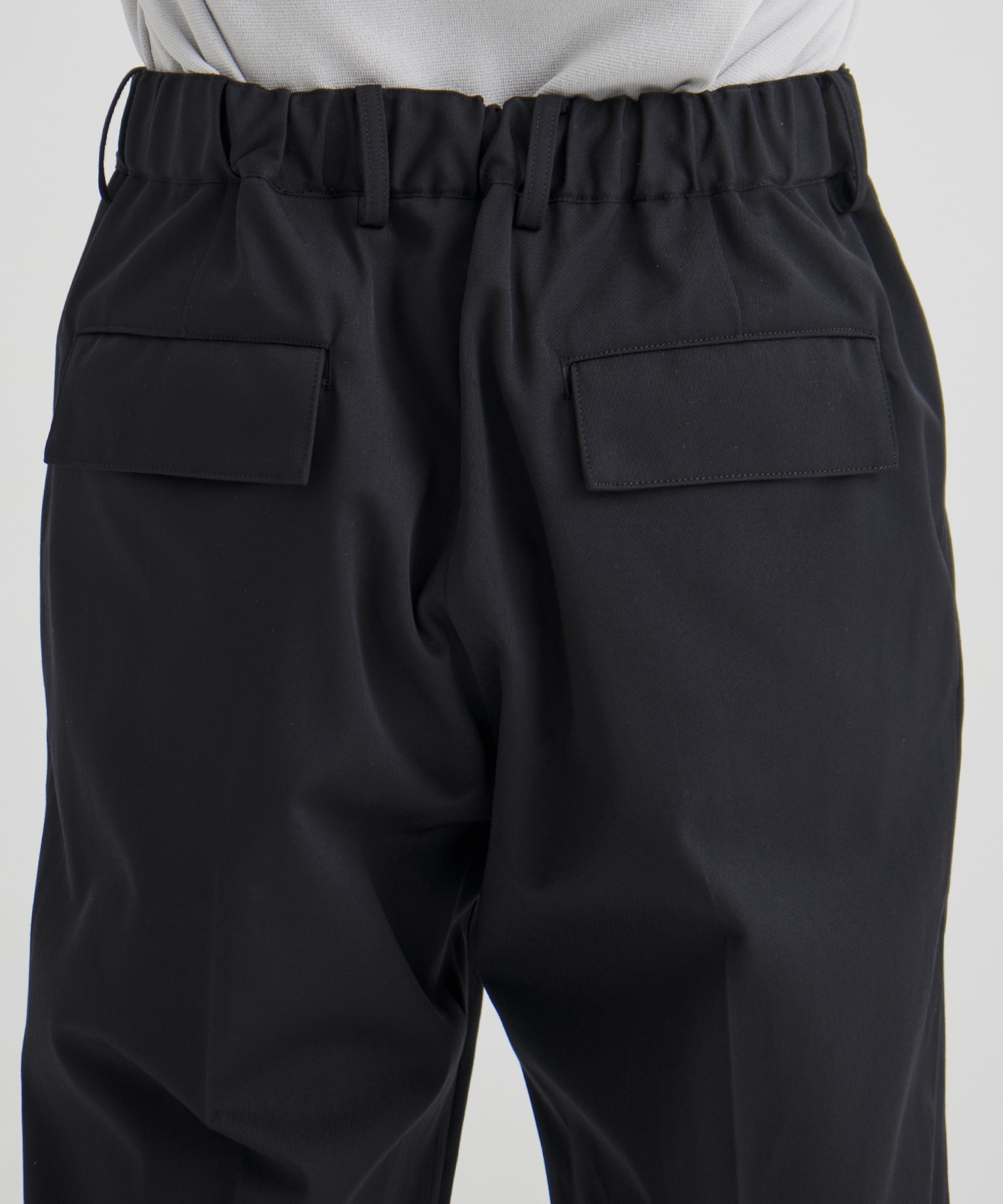 WOOL COTTON ギャバ 2タックパンツ
