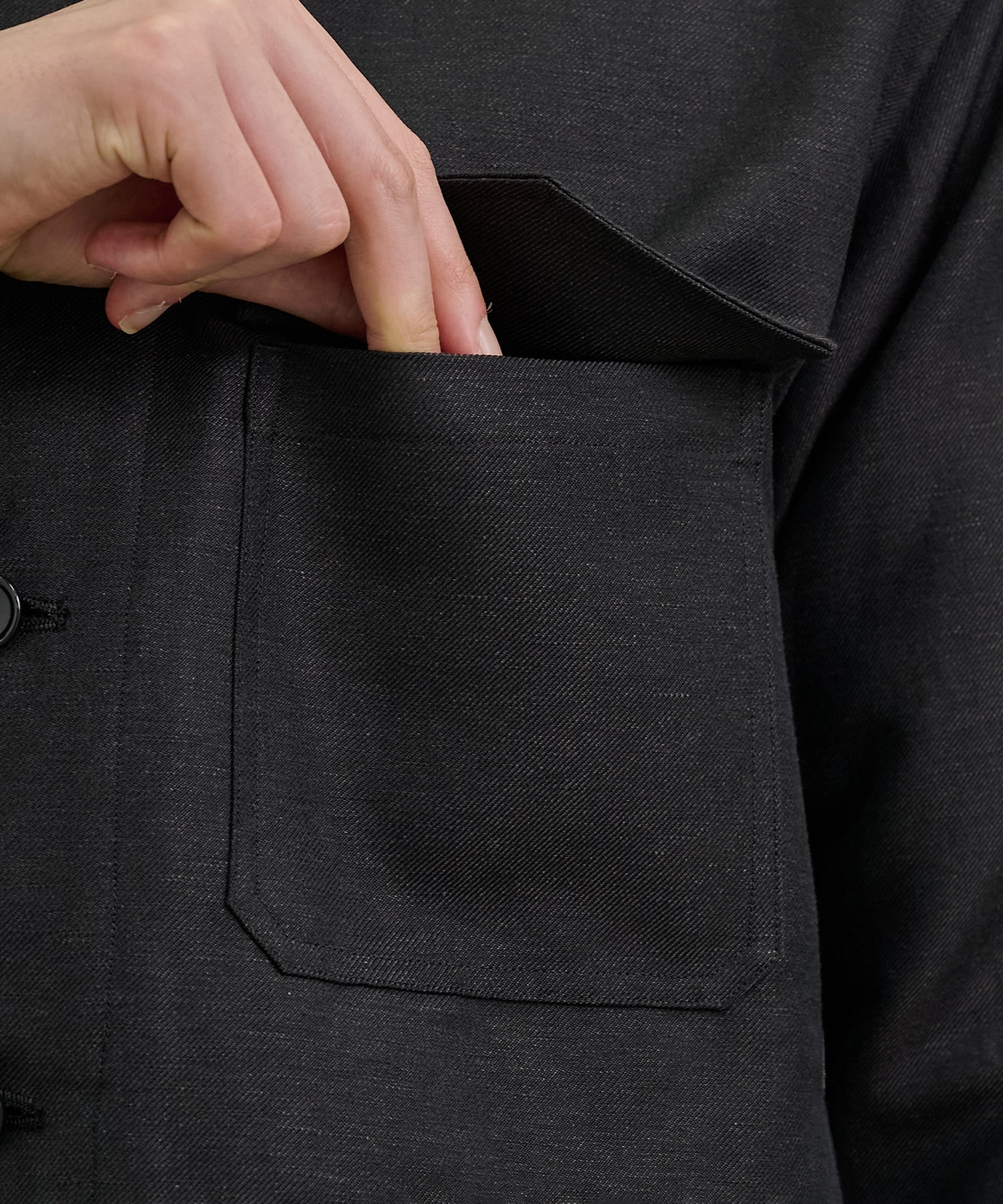WOOL LINEN CPOブルゾン