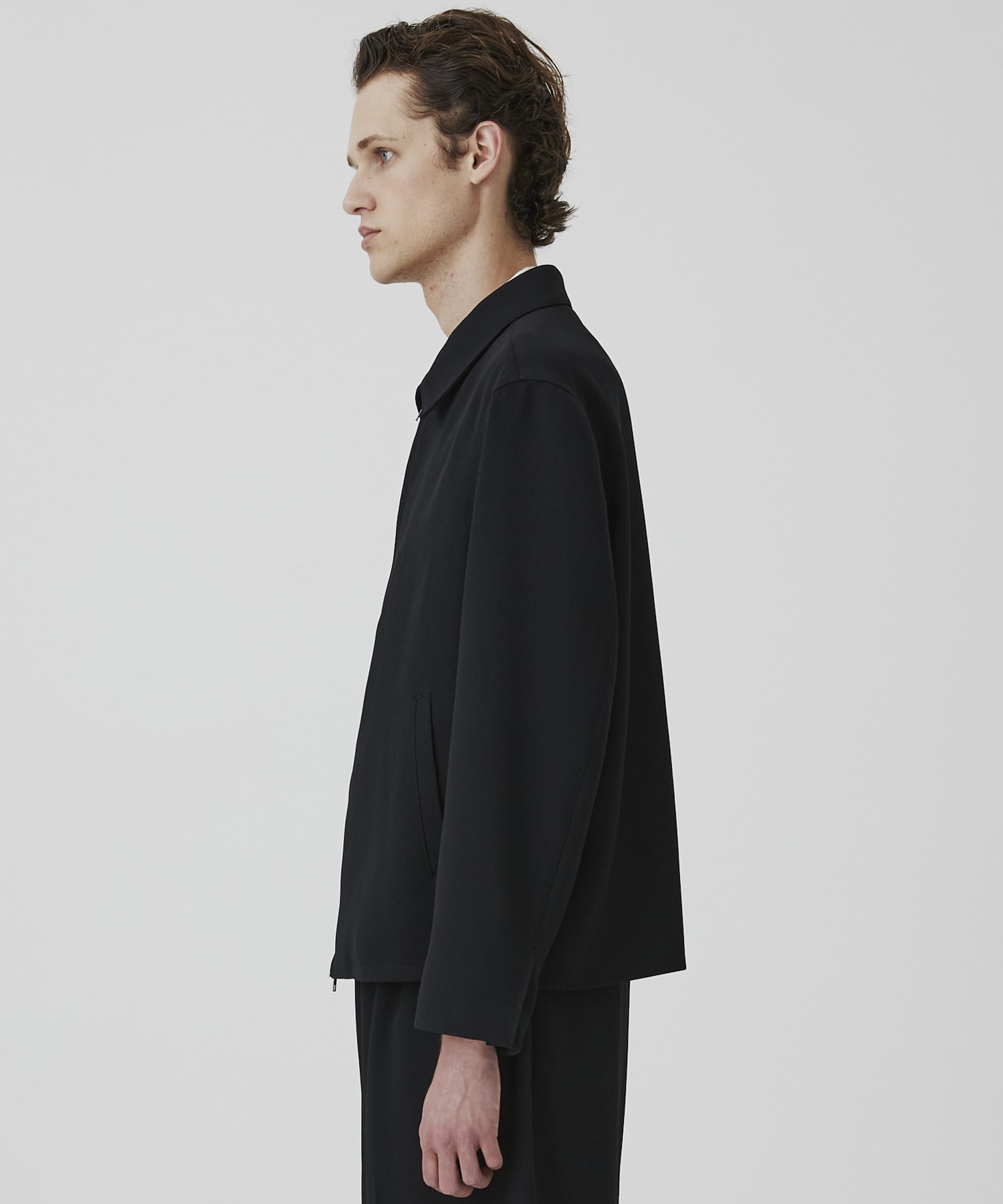 COLD DRY PLEATS ハリントンブルゾン